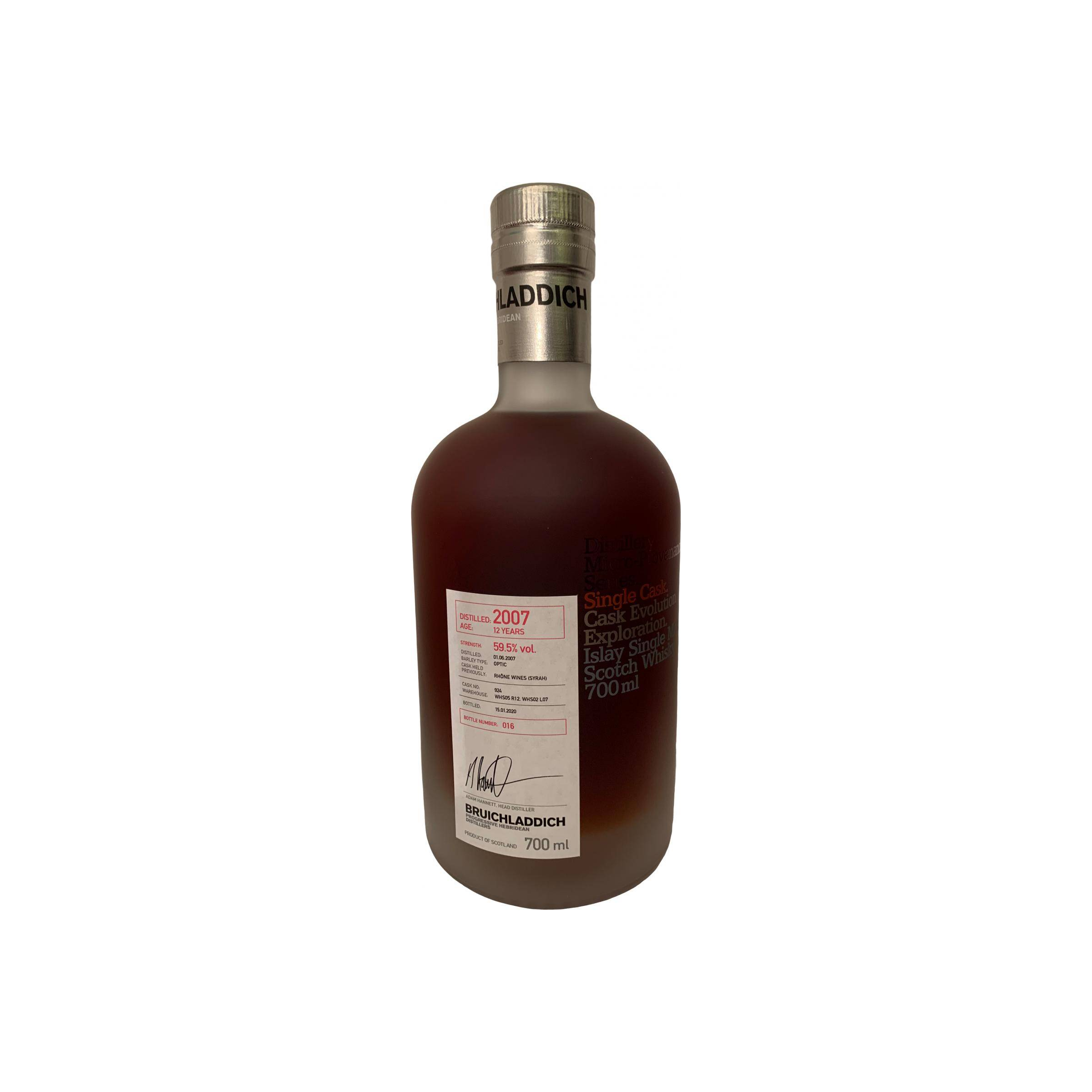 Bruichladdich 2007 12 Years Single Malt Whisky