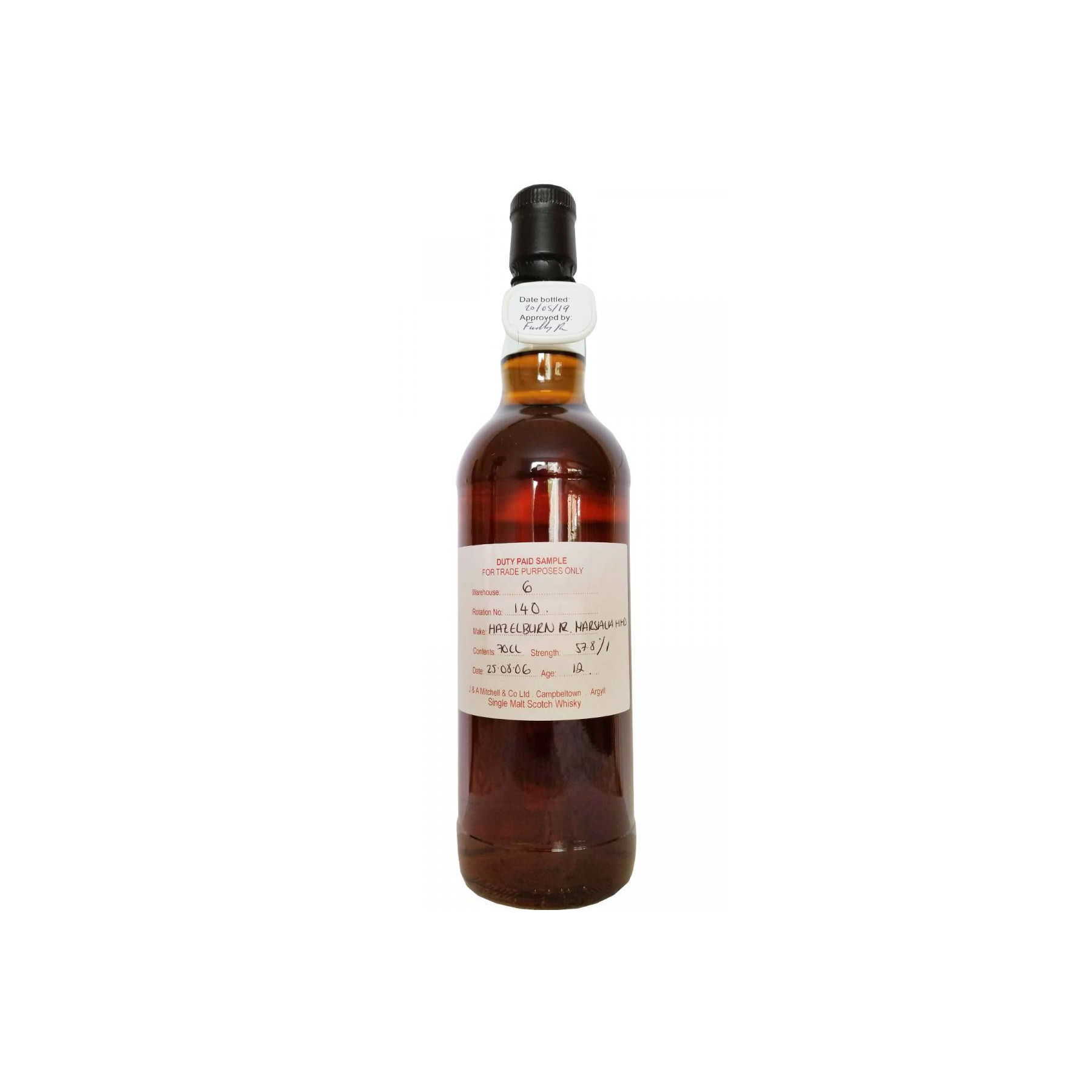 Hazelburn Duty Paid Sample - For Trade Purposes Only 2006 12 Years Single Malt Whisky