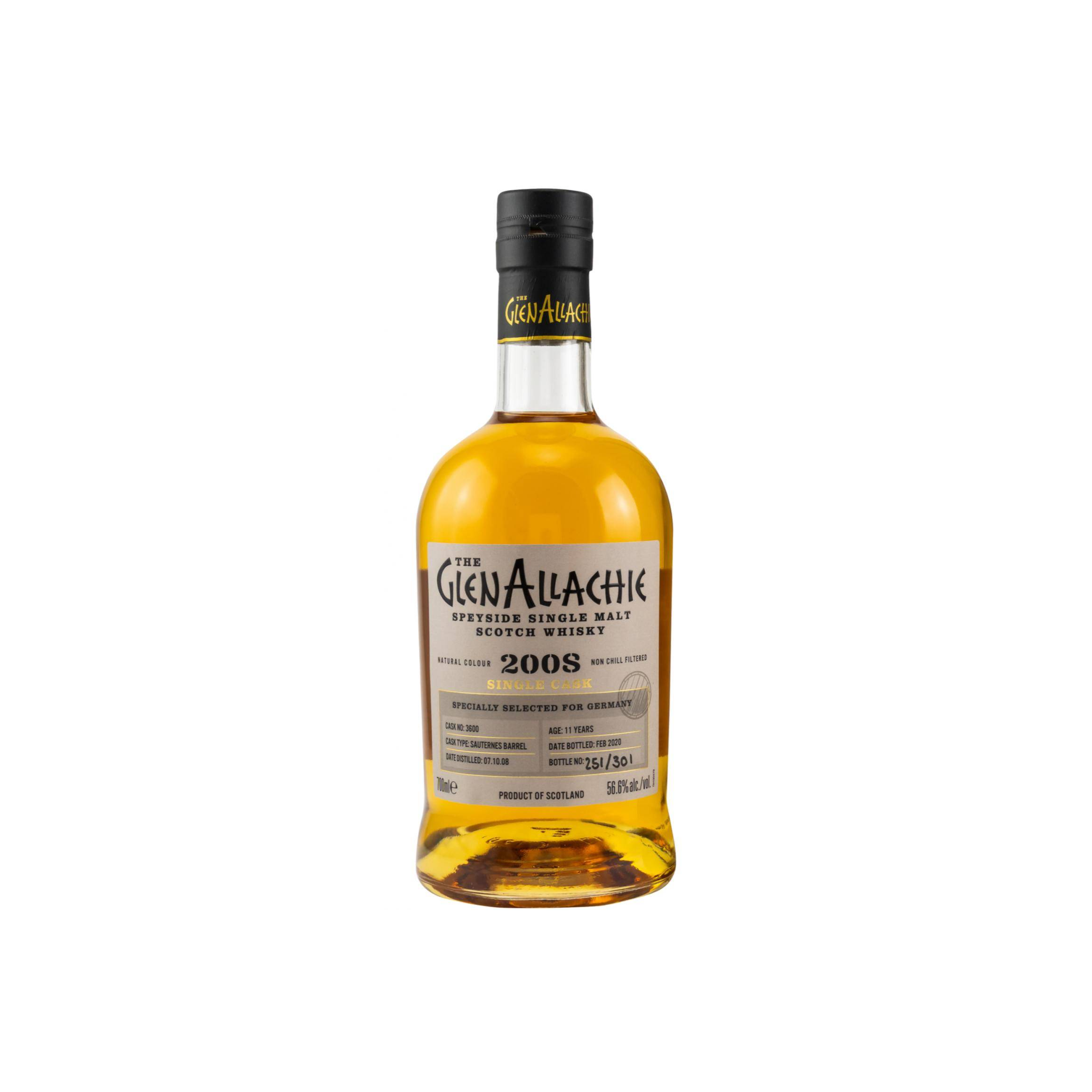 The GlenAllachie Single Cask 2008 11 Years Single Malt Whisky