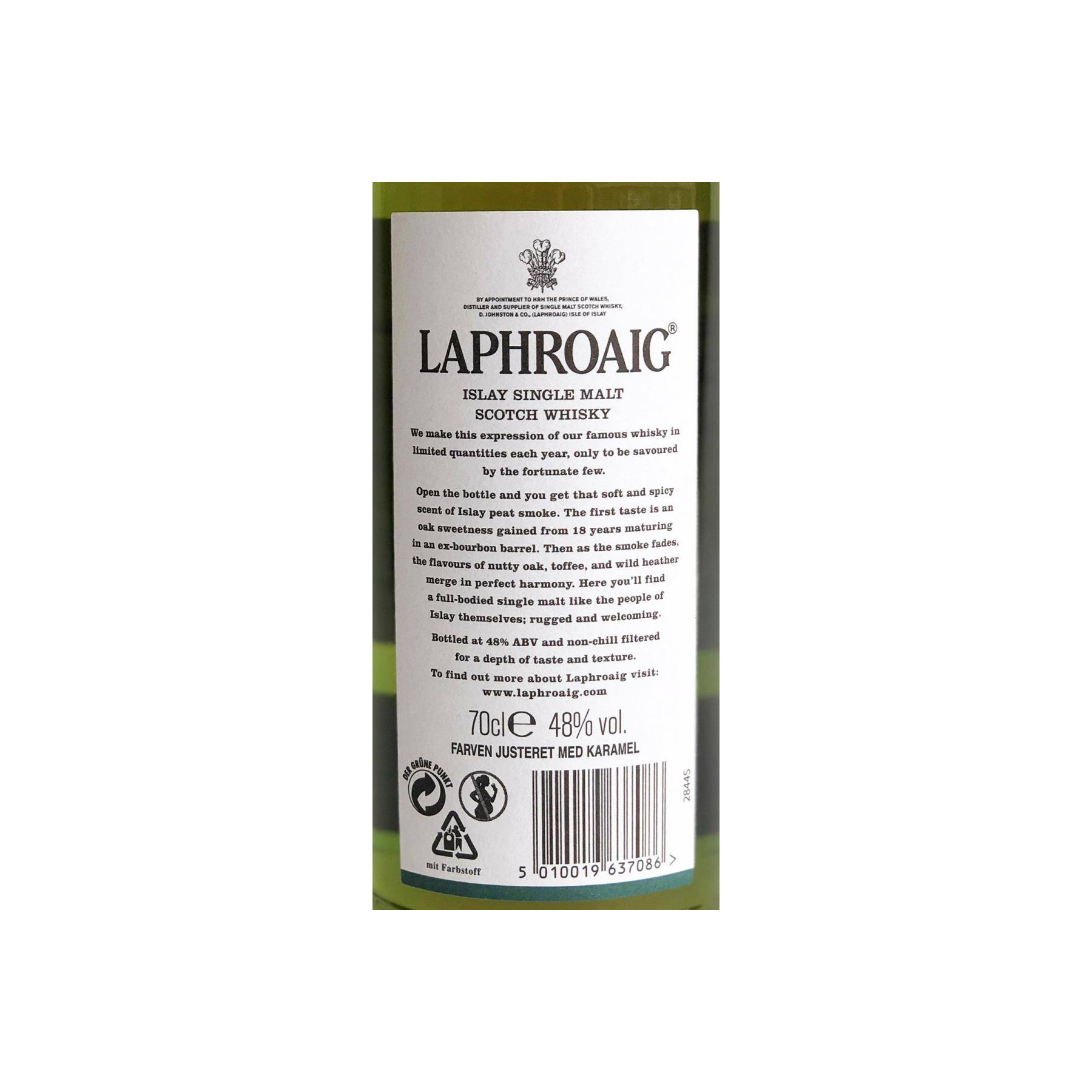 Laphroaig 18 Years Single Malt Whisky 2