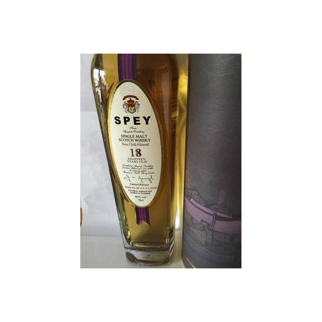 The Speyside 1999 18 Years Single Malt Whisky