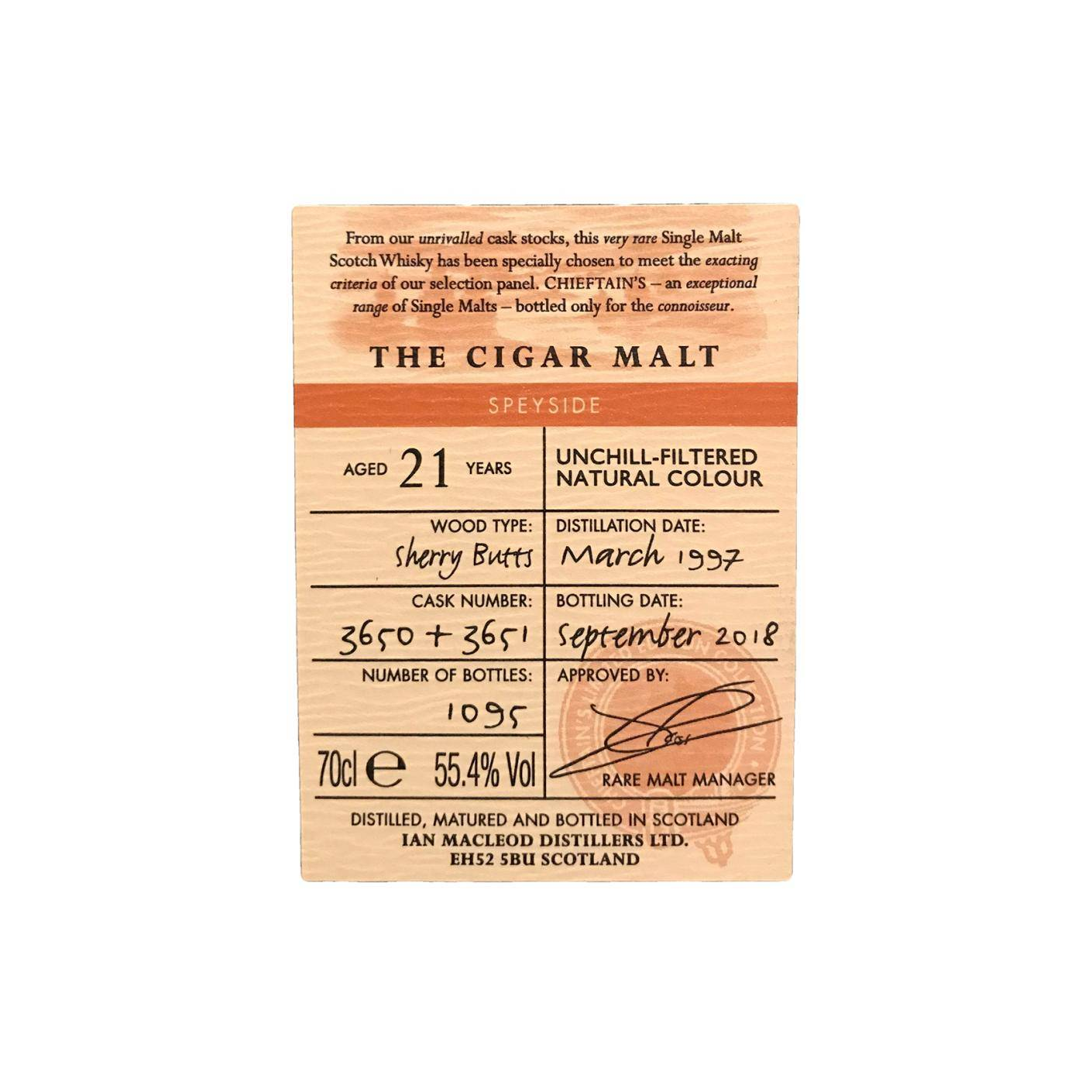Ian Macleod 1997 21 Years Single Malt Whisky 2