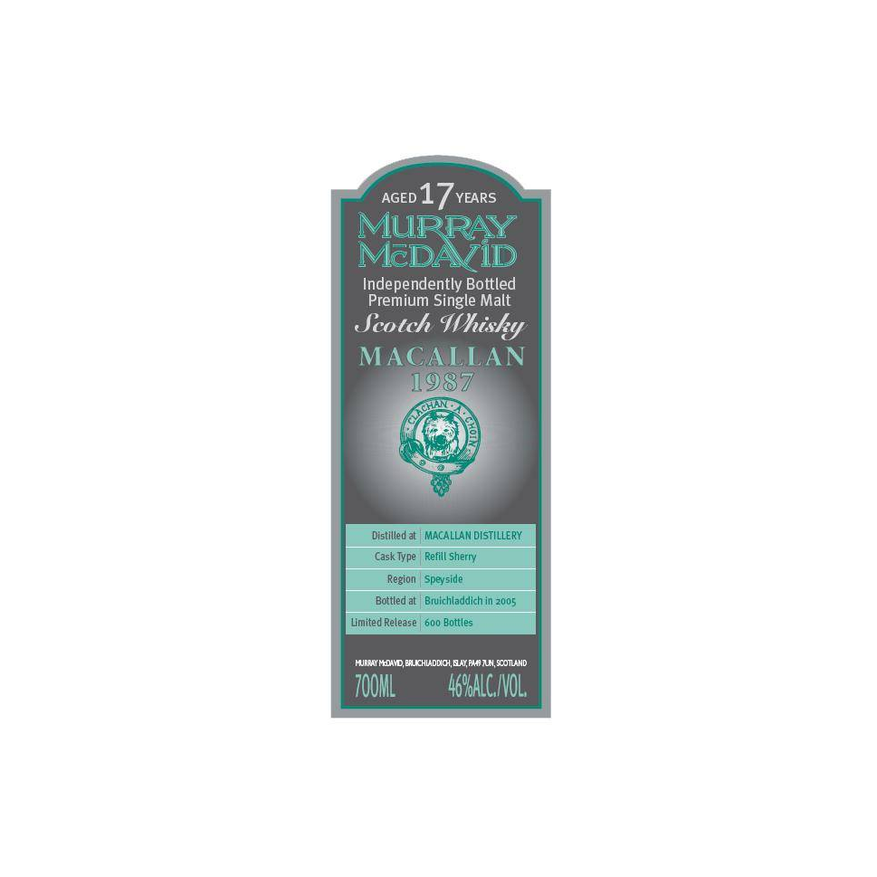 The Macallan 1987 17 Years Single Malt Whisky
