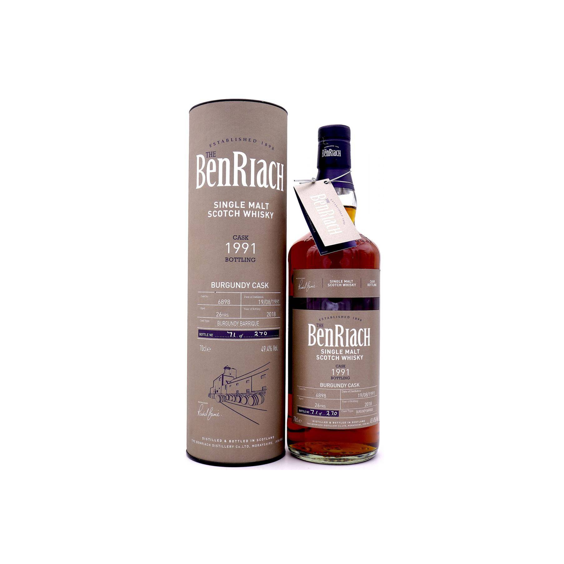 BenRiach 1991 26 Years Single Malt Whisky 2