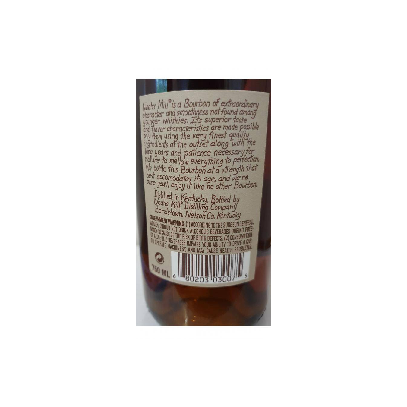 Noah's Mill Genuine Bourbon Whiskey 3