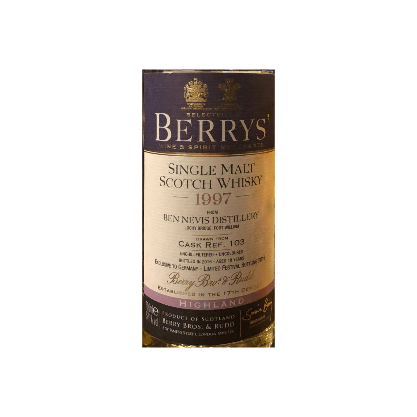 Ben Nevis 1997 18 Years Single Malt Whisky 2