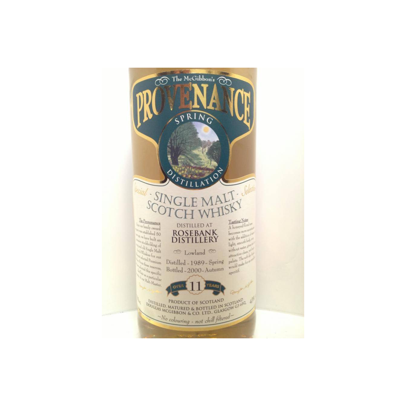 Rosebank McGibbon's Provenance 1989 11 Years Single Malt Whisky 2