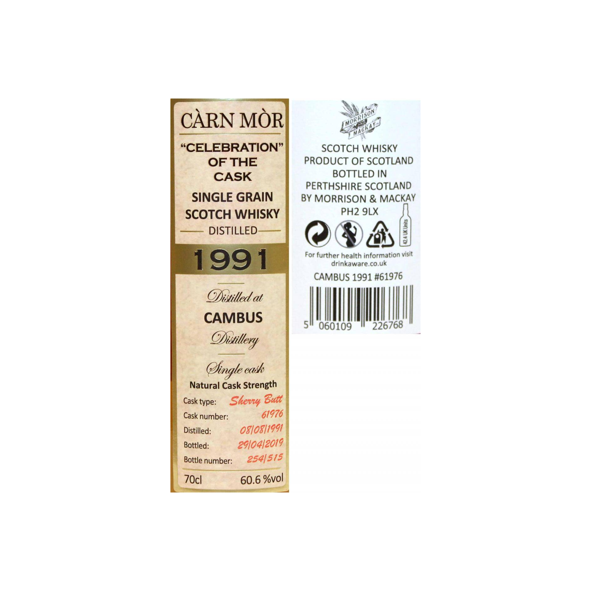 Cambus 1991 27 Years Single Grain Whisky 2