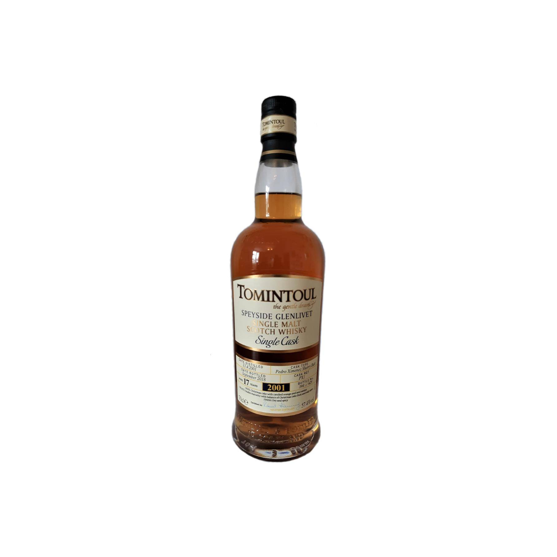 Tomintoul Single Cask 2001 17 Years Single Malt Whisky