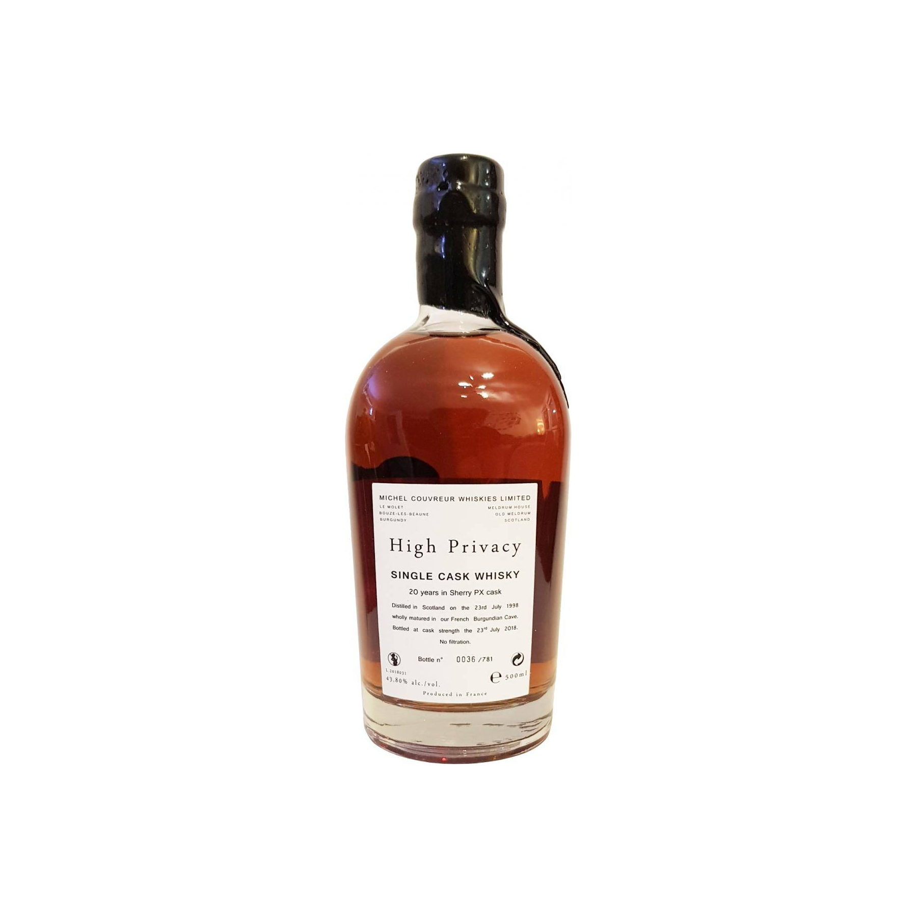 Michel Couvreur 1998 20 Years Single Malt Whisky 2