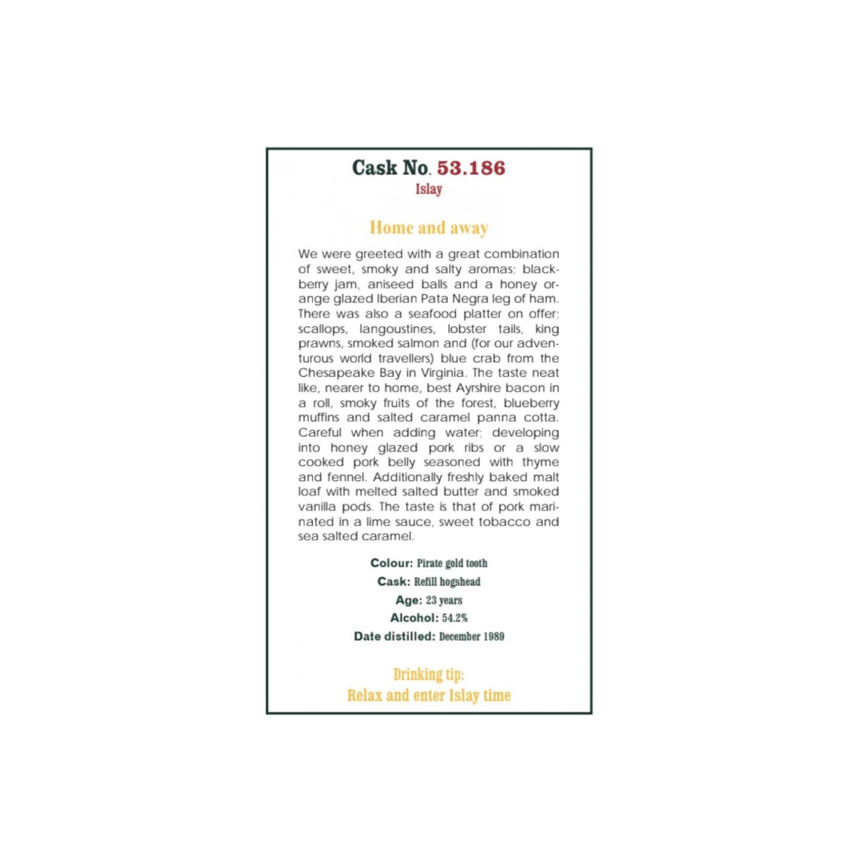 The Scotch Malt Whisky Society 1989 23 Years Single Malt Whisky