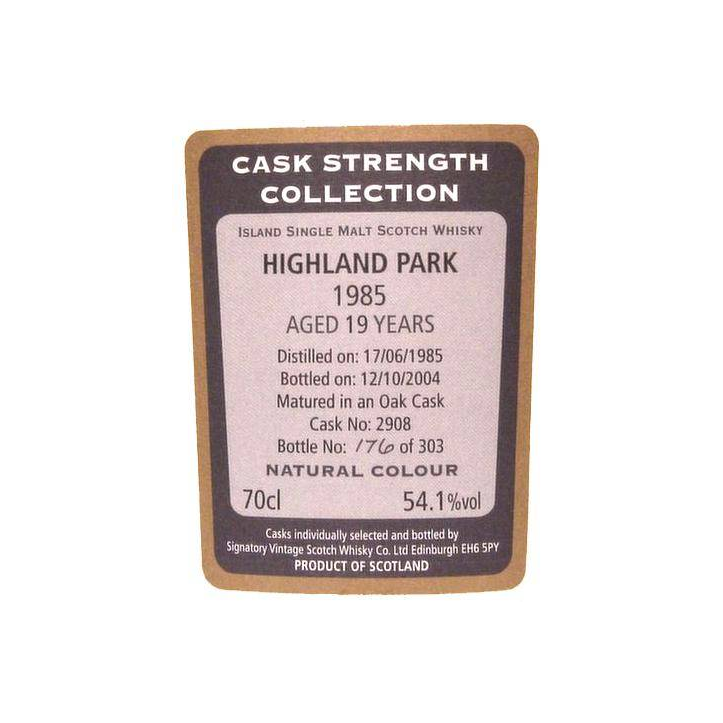 Highland Park Cask Strength Collection 1985 19 Years Single Malt Whisky 2