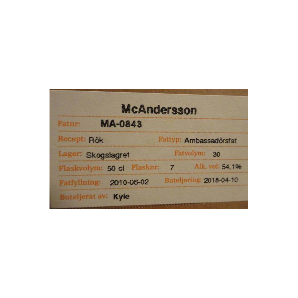 Mackmyra Reserve 2010 7 Years Single Malt Whisky 3