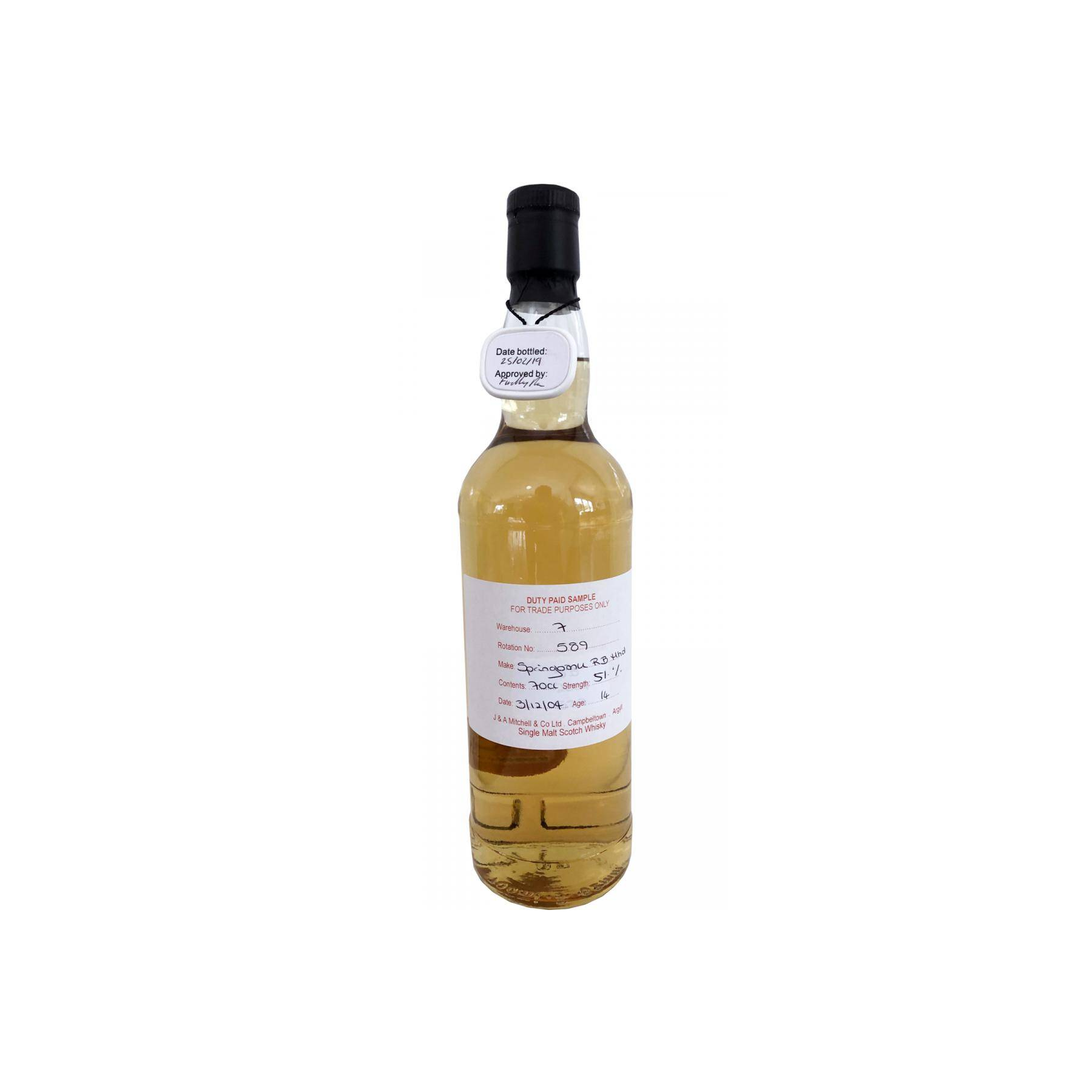 Springbank Duty Paid Sample - For Trade Purposes Only 2004 14 Years Single Malt Whisky
