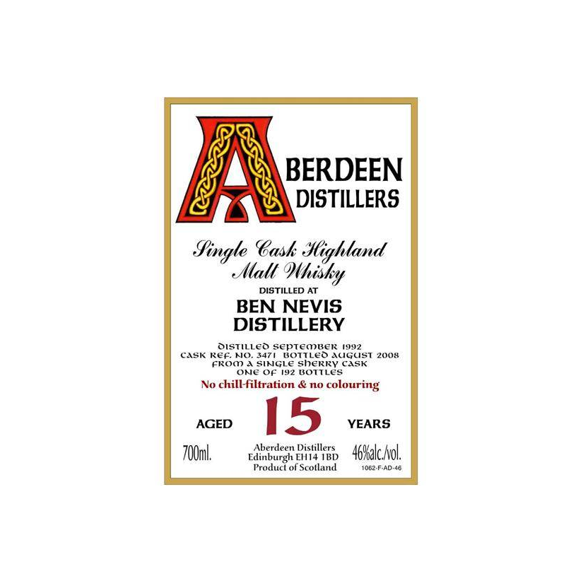 Ben Nevis 1992 15 Years Single Malt Whisky 2