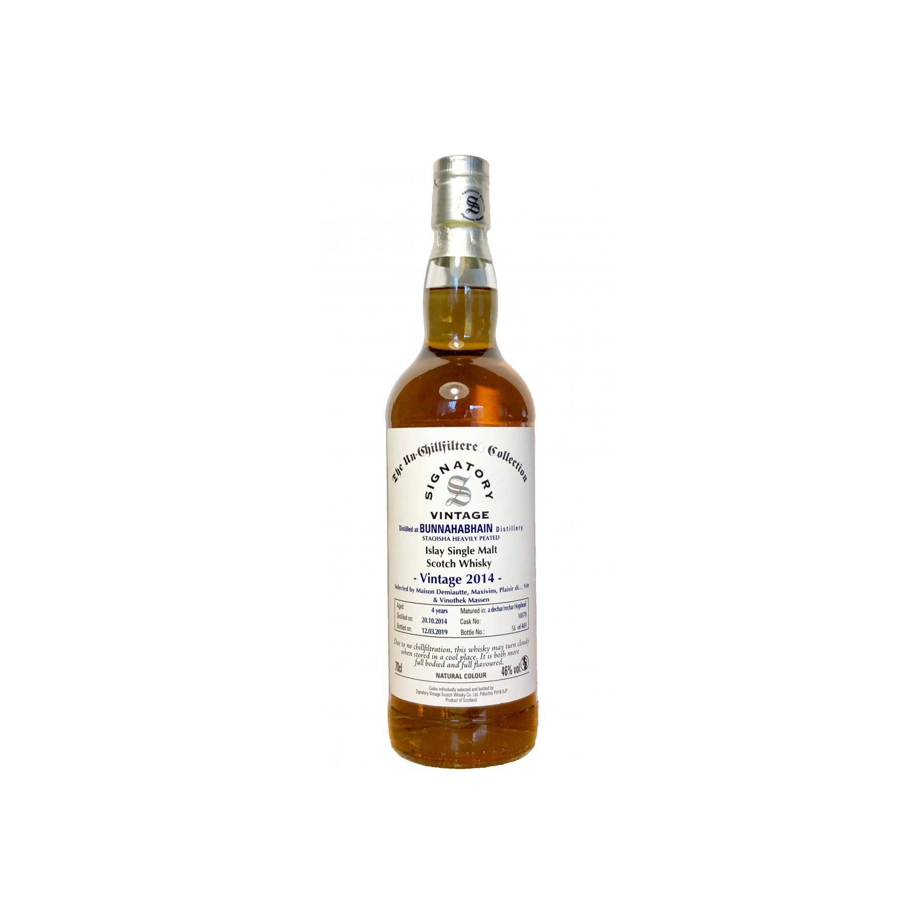 Bunnahabhain The Un-Chillfiltered Collection 2014 4 Years Single Malt Whisky