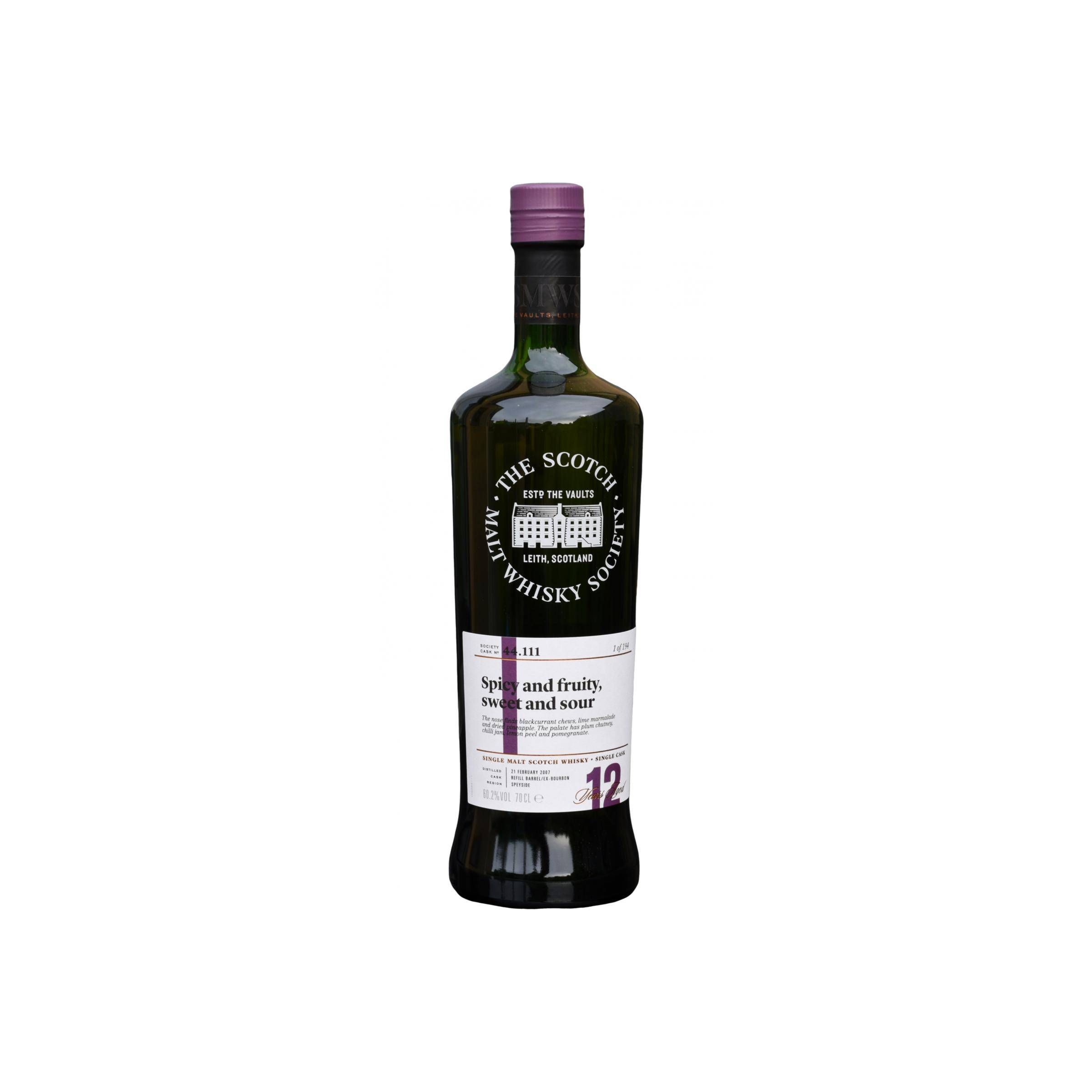 The Scotch Malt Whisky Society 2007 12 Years Single Malt Whisky