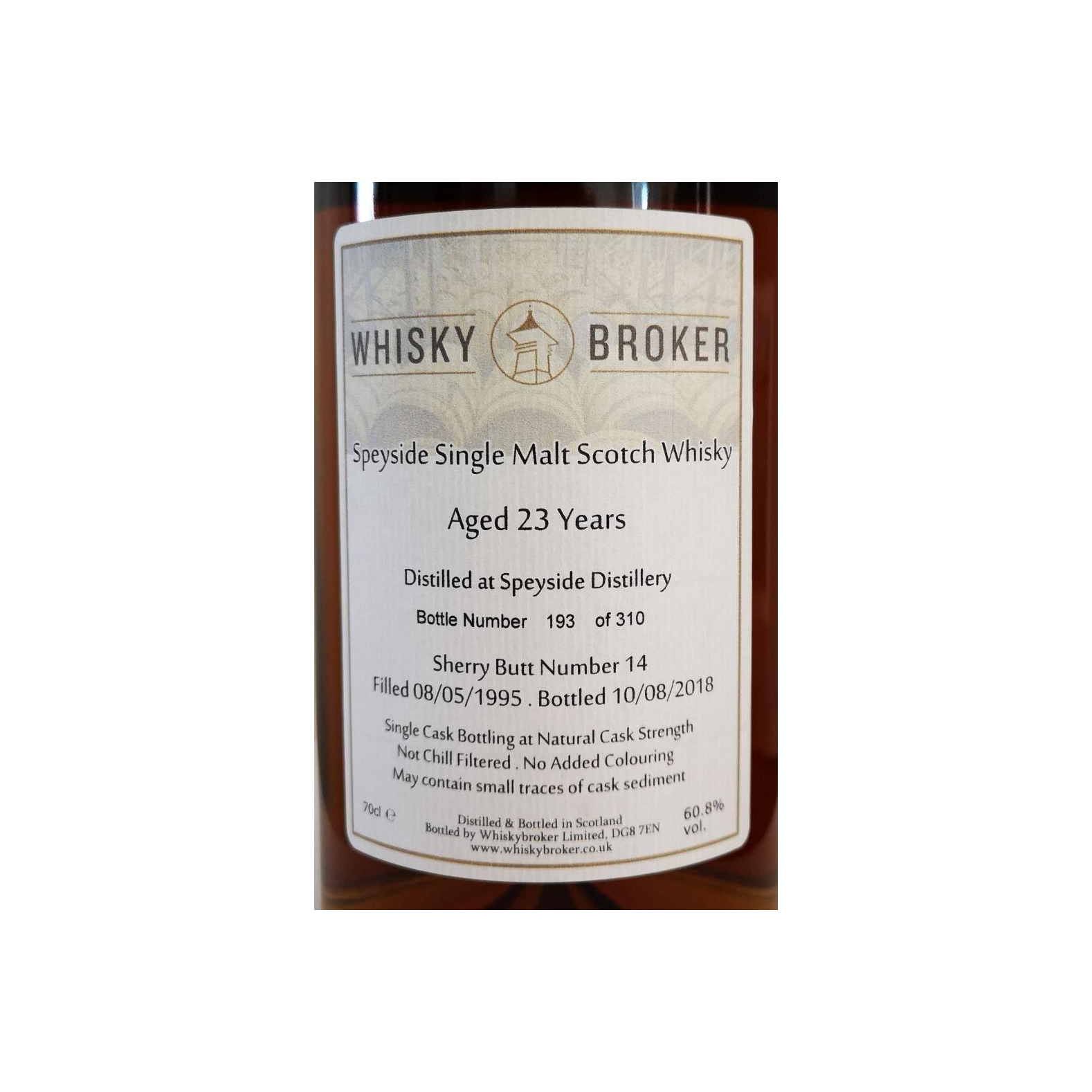 Spey 1995 23 Years Single Malt Whisky 2