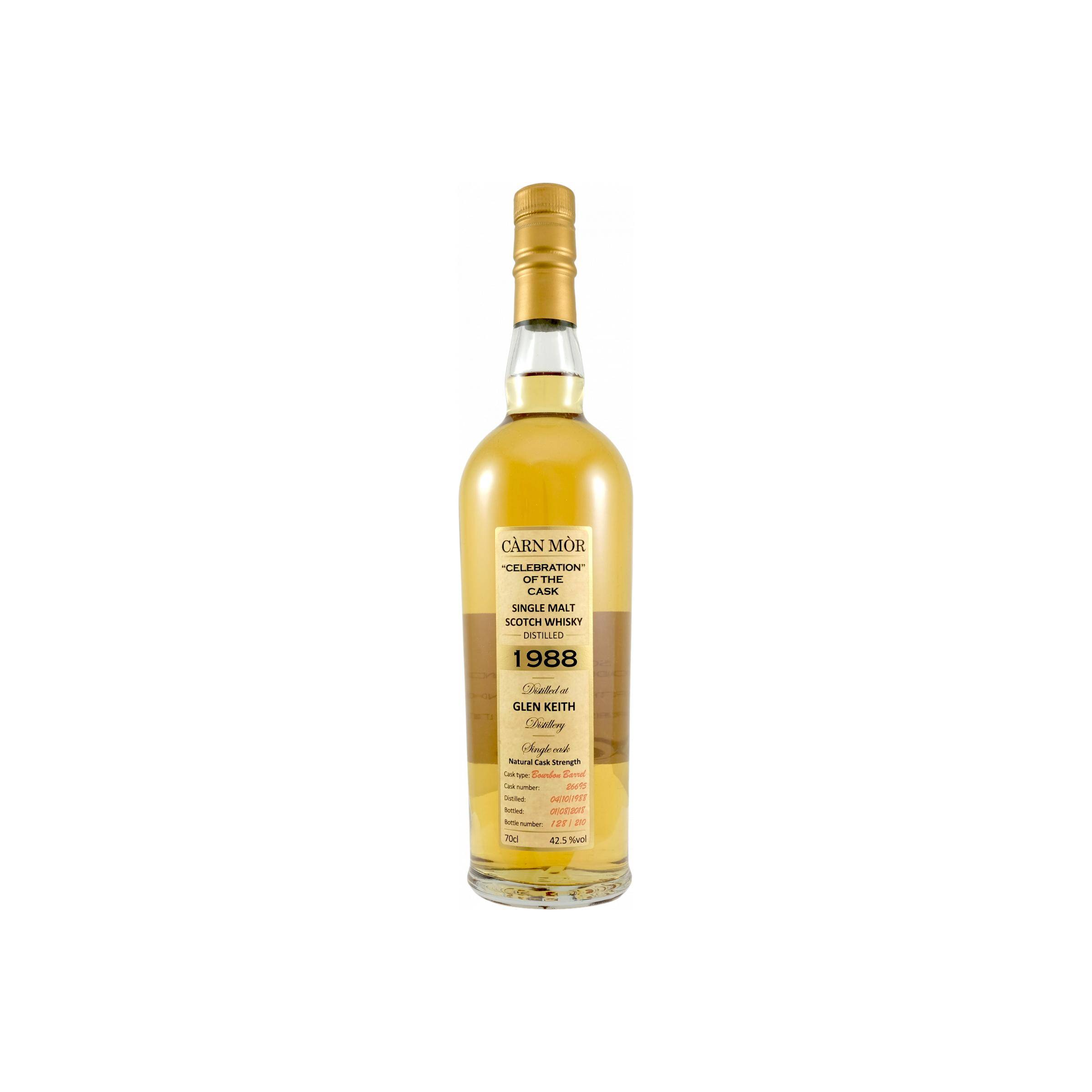 Glen Keith 1988 29 Years Single Malt Whisky