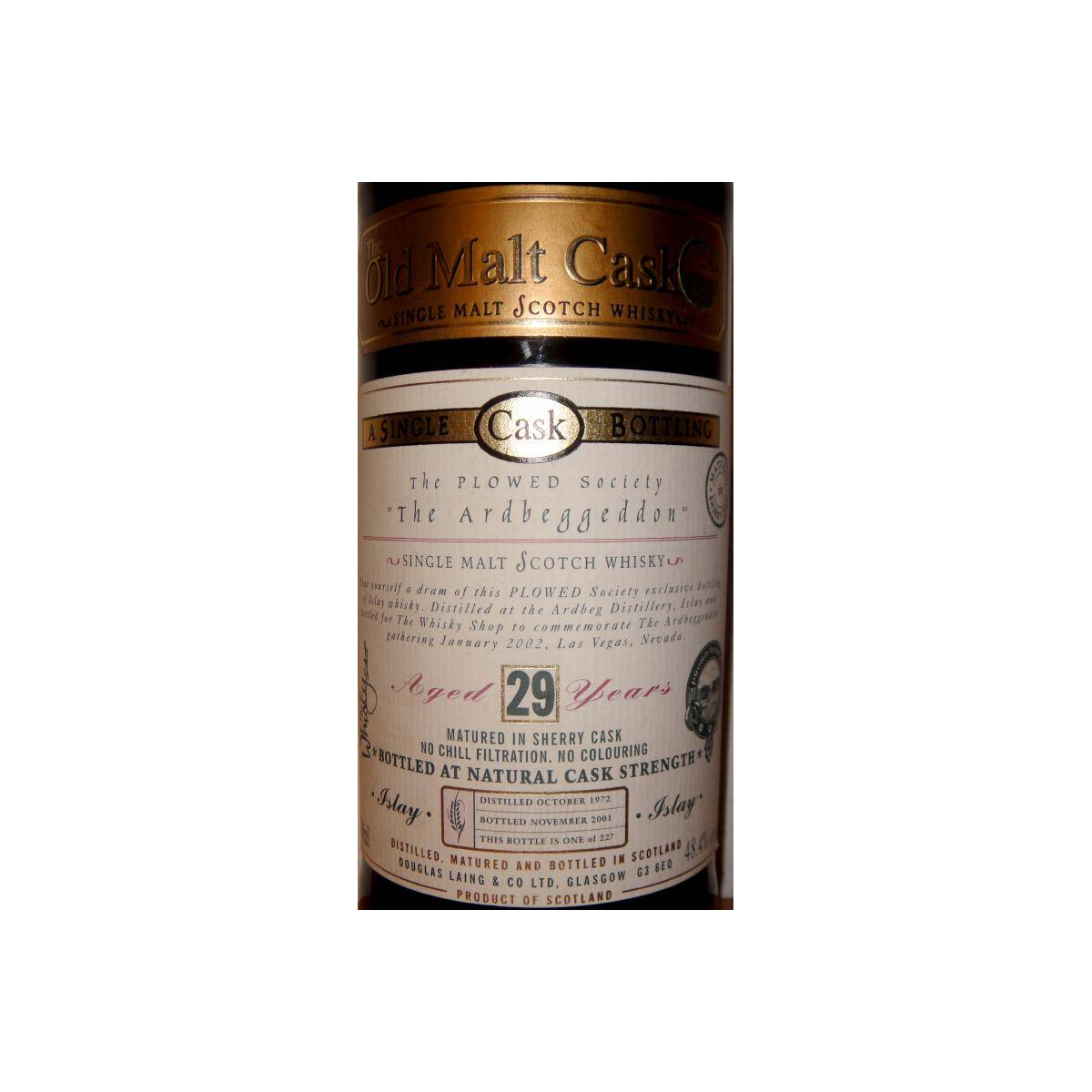 Ardbeg Old Malt Cask 1972 29 Years Single Malt Whisky 2