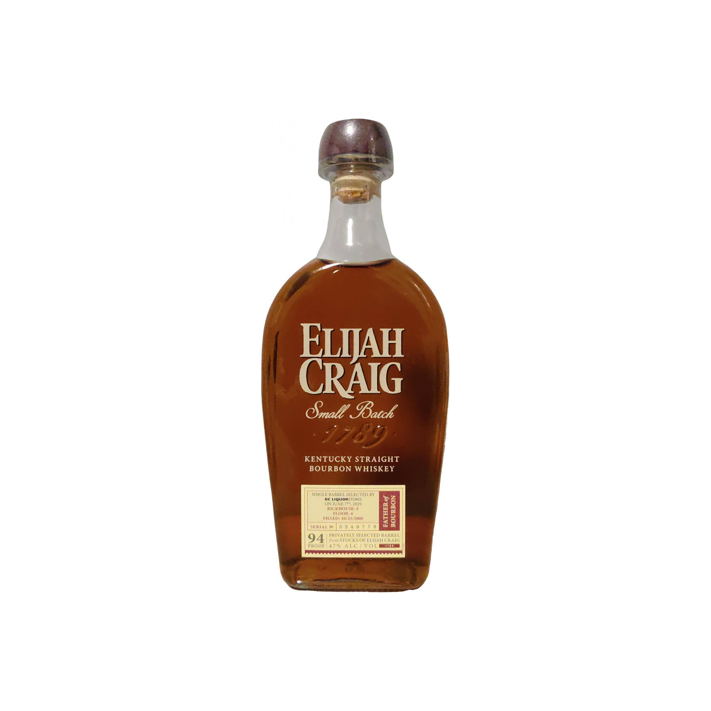 Elijah Craig 2008 10 Years Bourbon Whisky