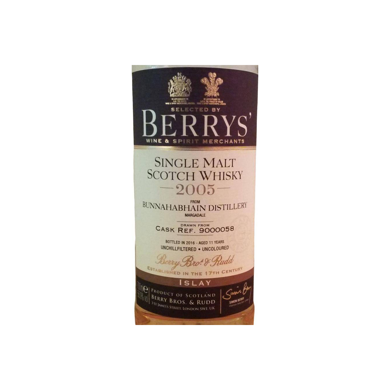 Bunnahabhain 2005 11 Years Single Malt Whisky