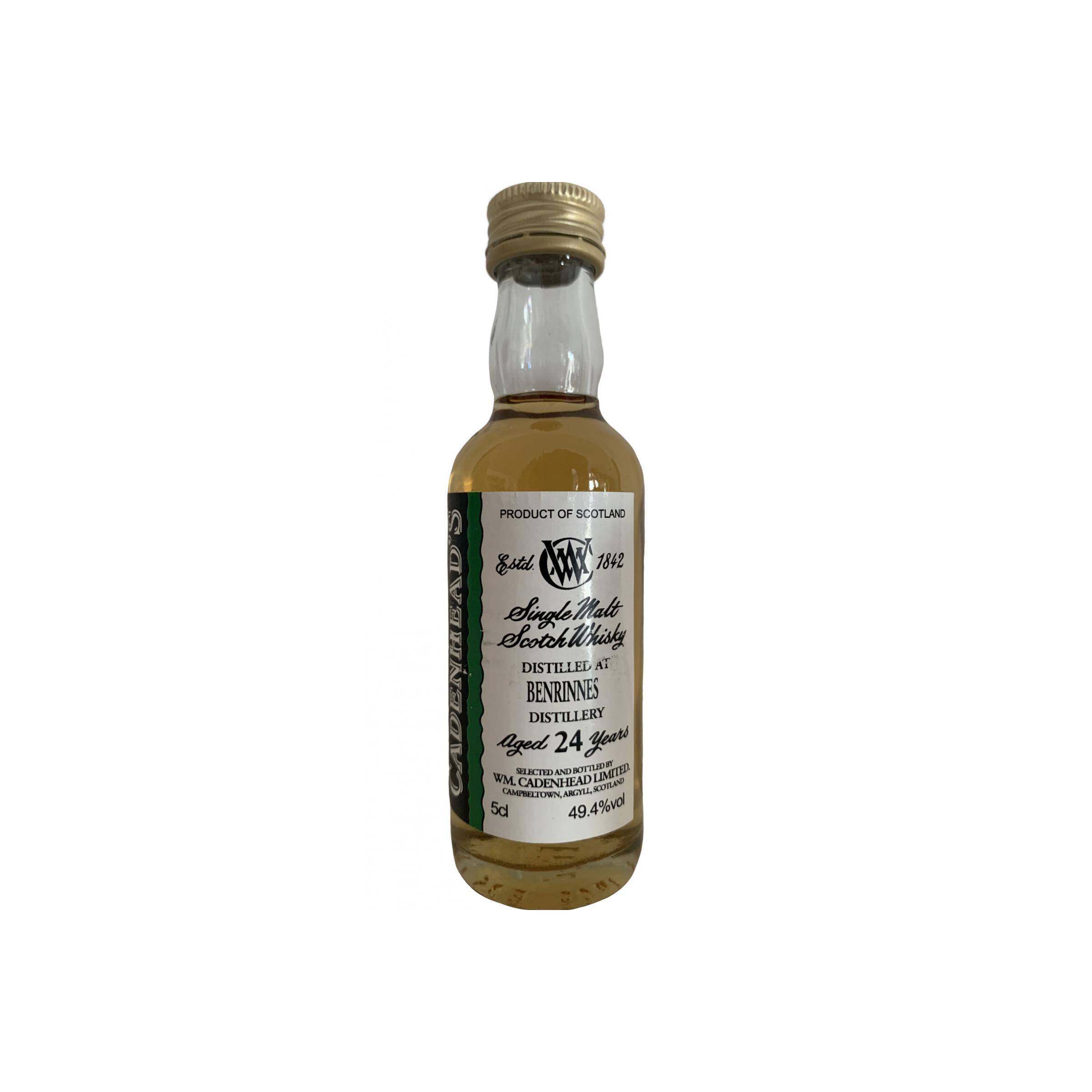 Benrinnes Miniature 1995 24 Years Single Malt Whisky 2