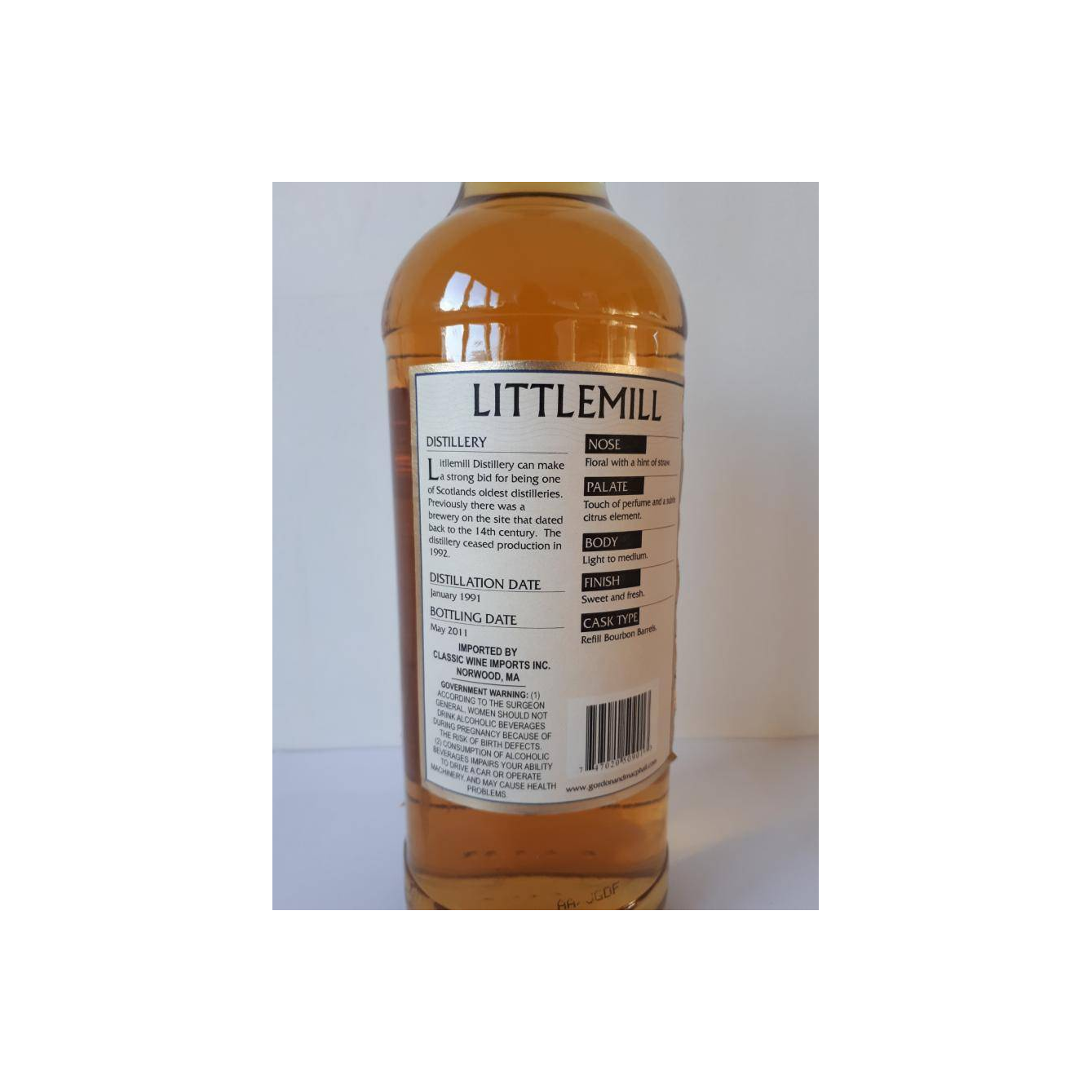Littlemill Connoisseurs Choice 1991 20 Years Single Malt Whisky 2