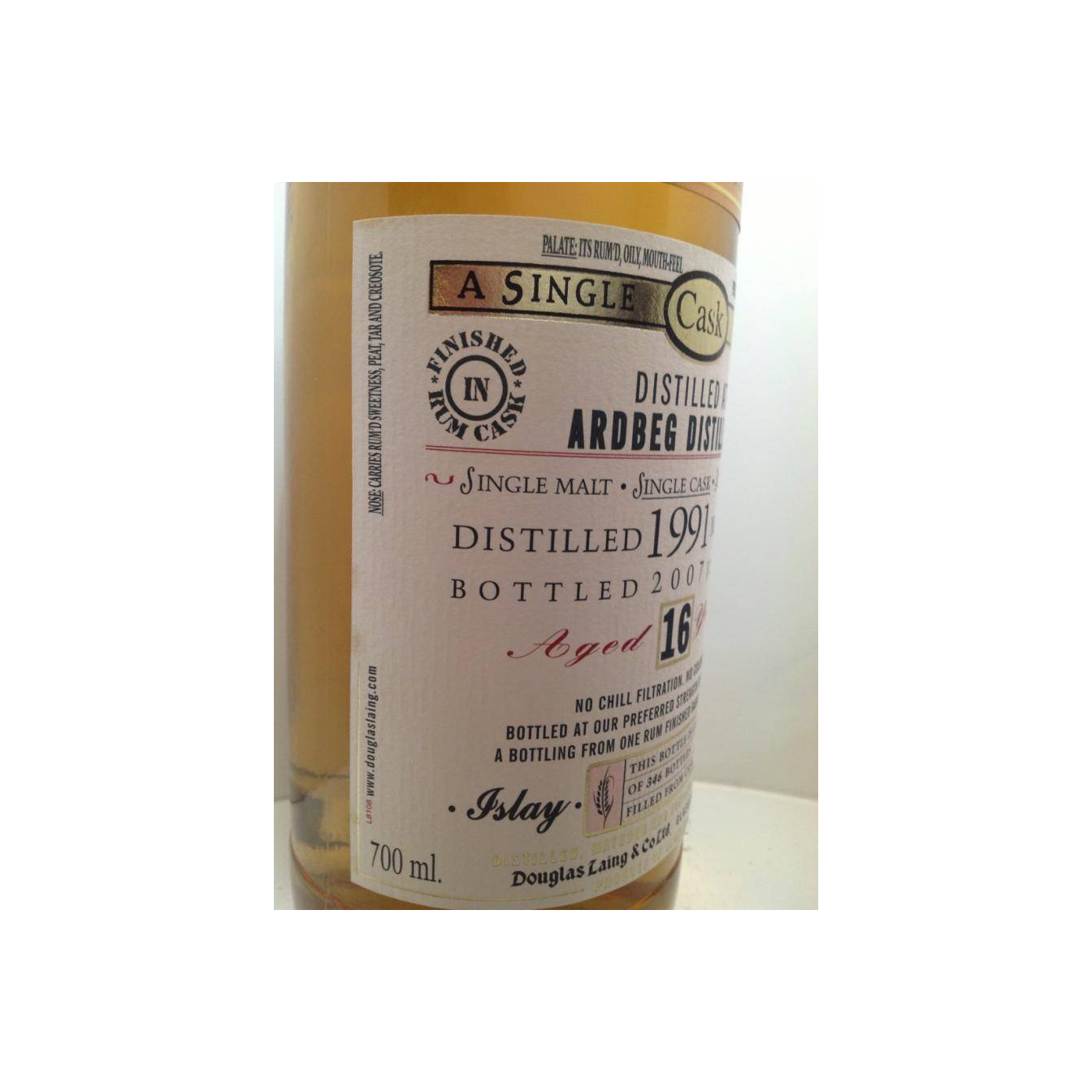Ardbeg Old Malt Cask 1991 16 Years Single Malt Whisky 2