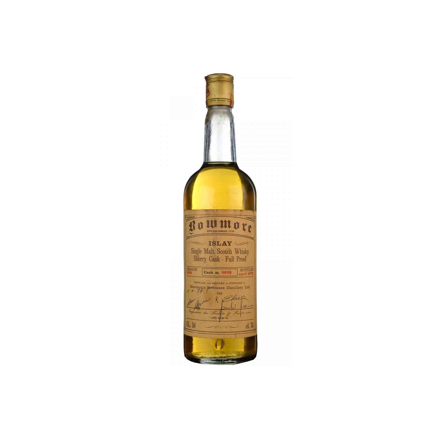 Bowmore 1969 8 Years Single Malt Whisky