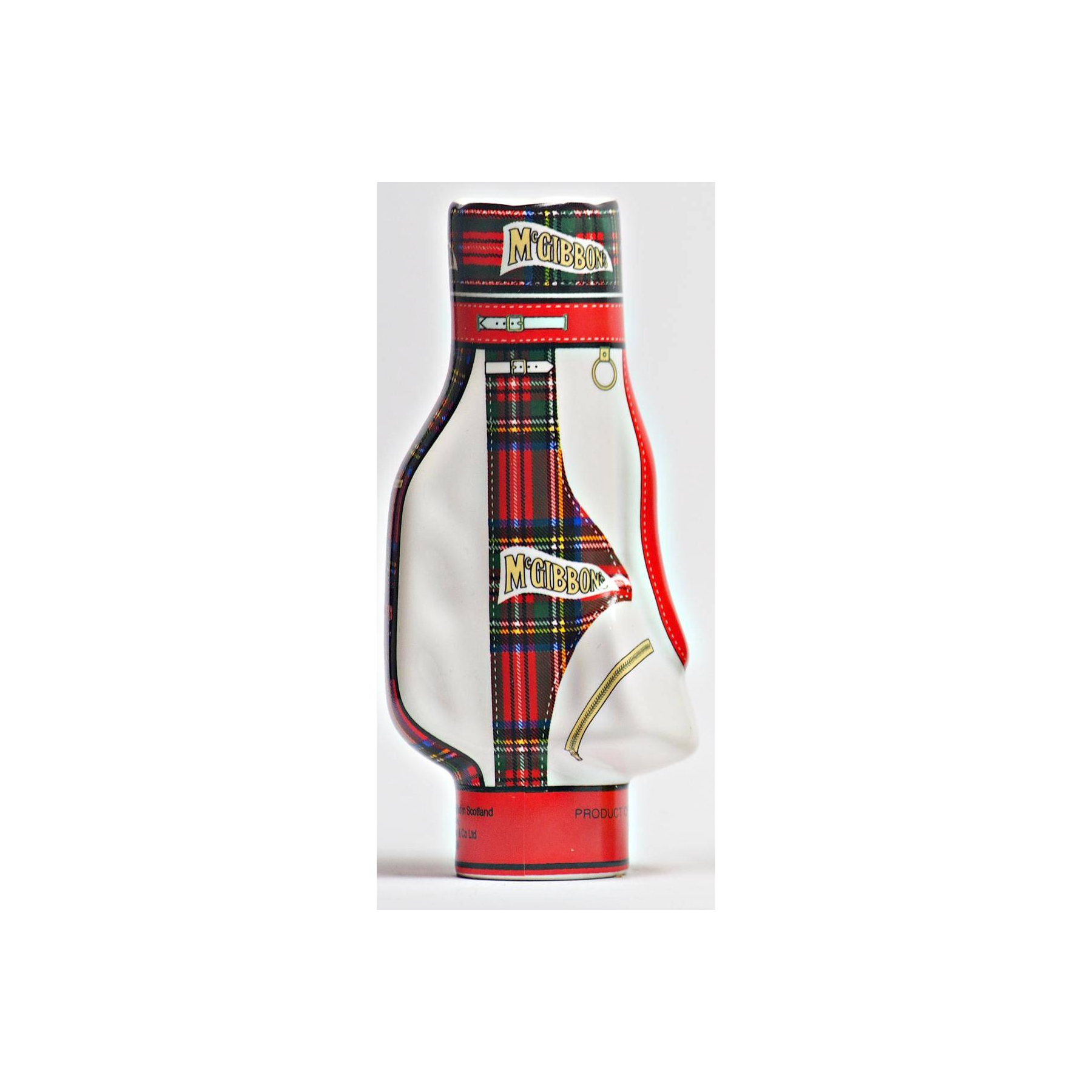 McGibbon's Golf Bag Decanter Tartan Royal Stewart 2