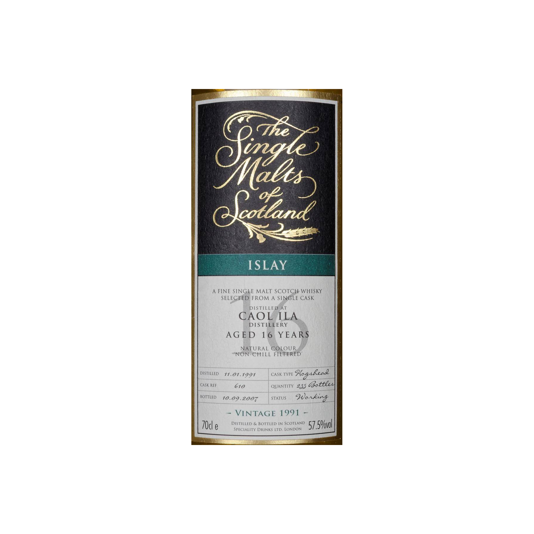 Caol Ila The Single Malts of Scotland 1991 16 Years Single Malt Whisky 3