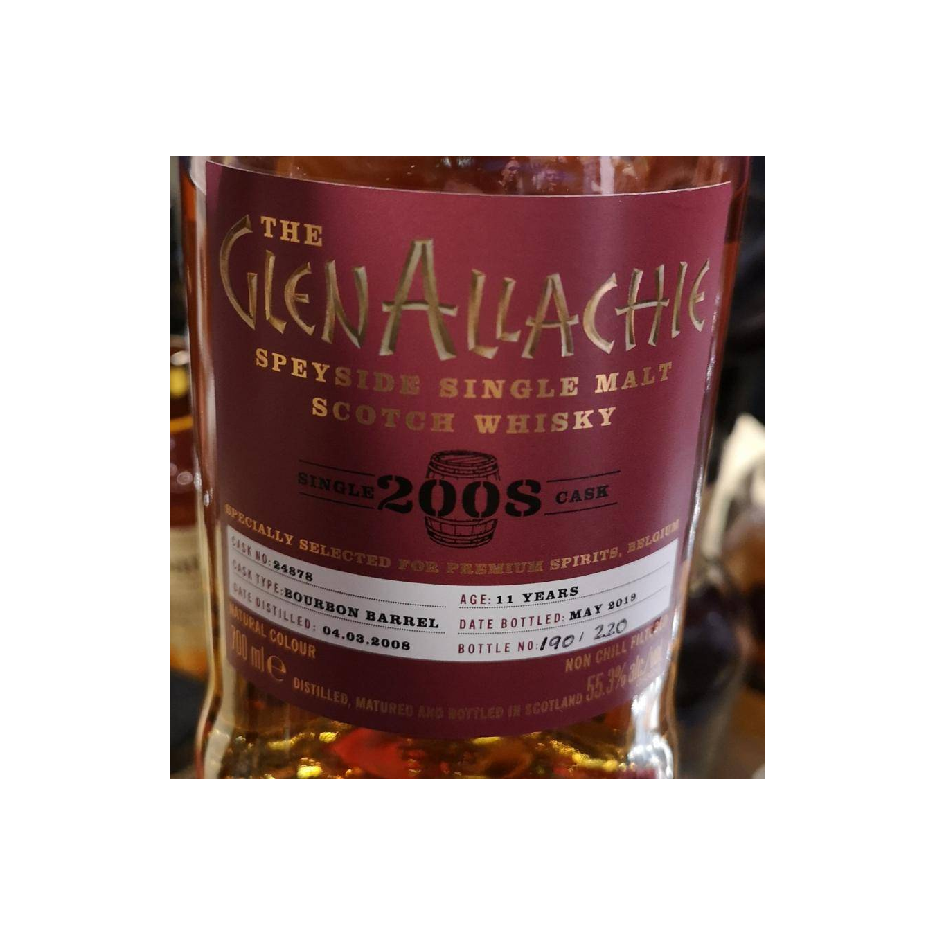 The GlenAllachie Single Cask 2008 11 Years Single Malt Whisky 2