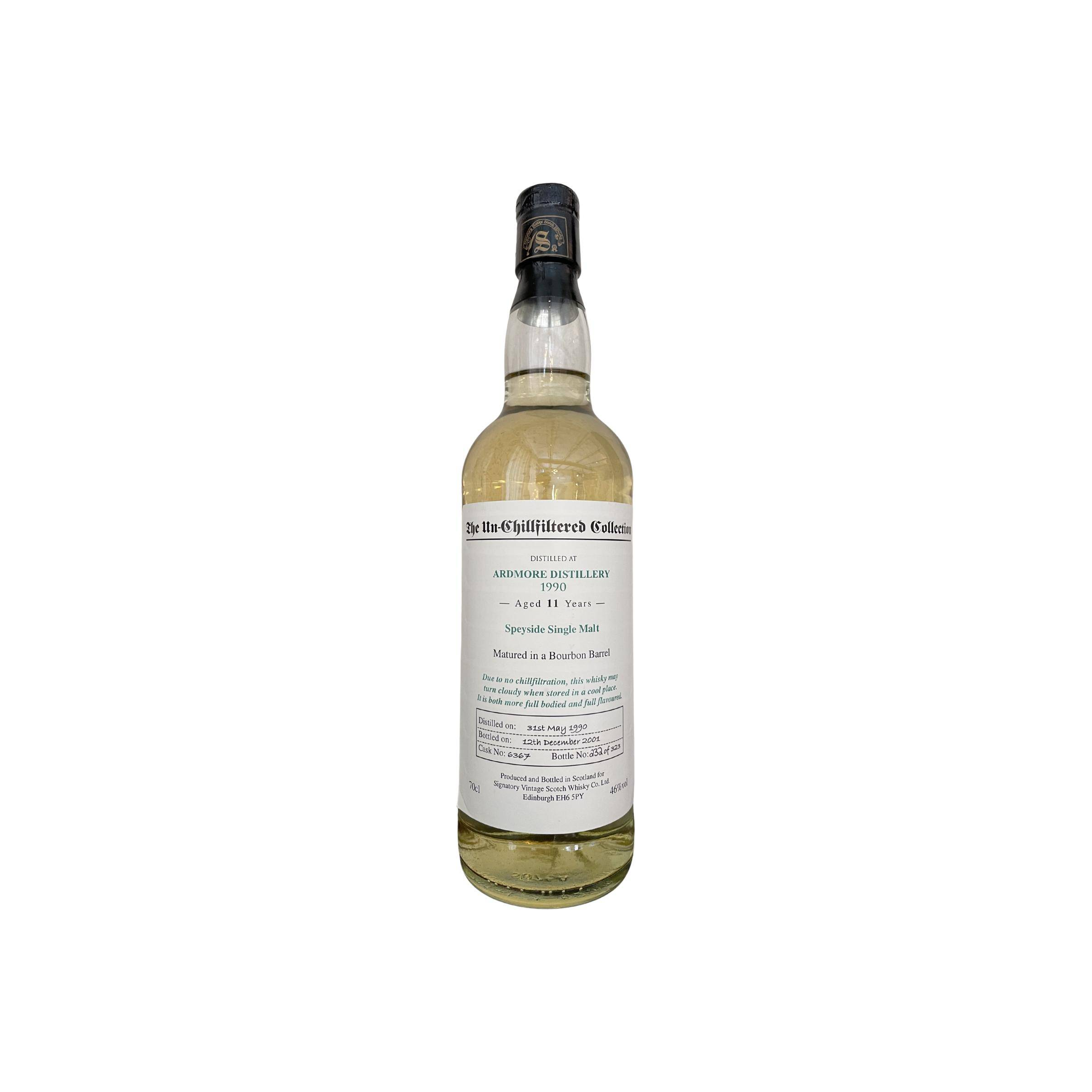 Ardmore The Un-Chillfiltered Collection 1990 11 Years Single Malt Whisky