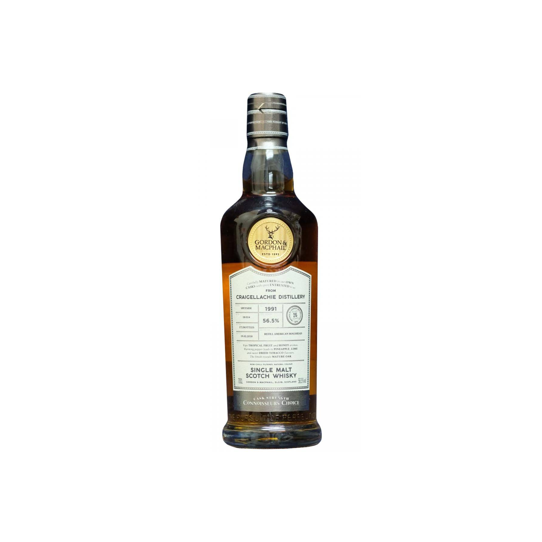 Craigellachie Connoisseurs Choice - Cask Strength 1991 26 Years Single Malt Whisky