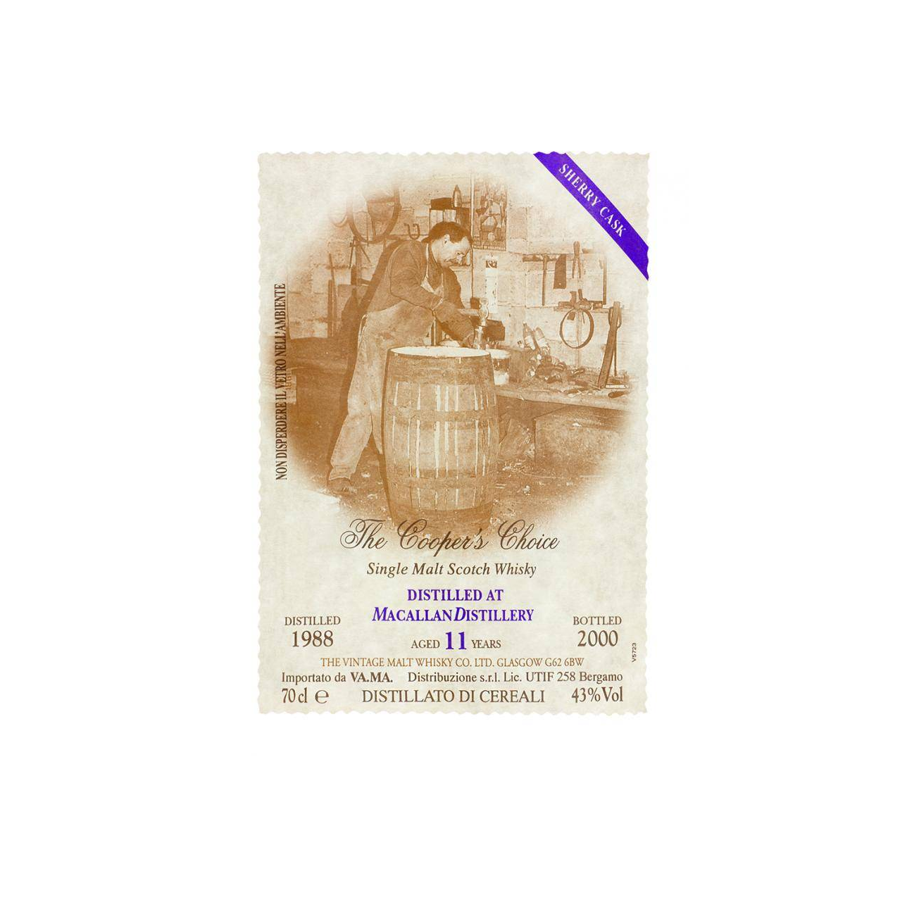 The Macallan The Cooper's Choice 1988 11 Years Single Malt Whisky 2