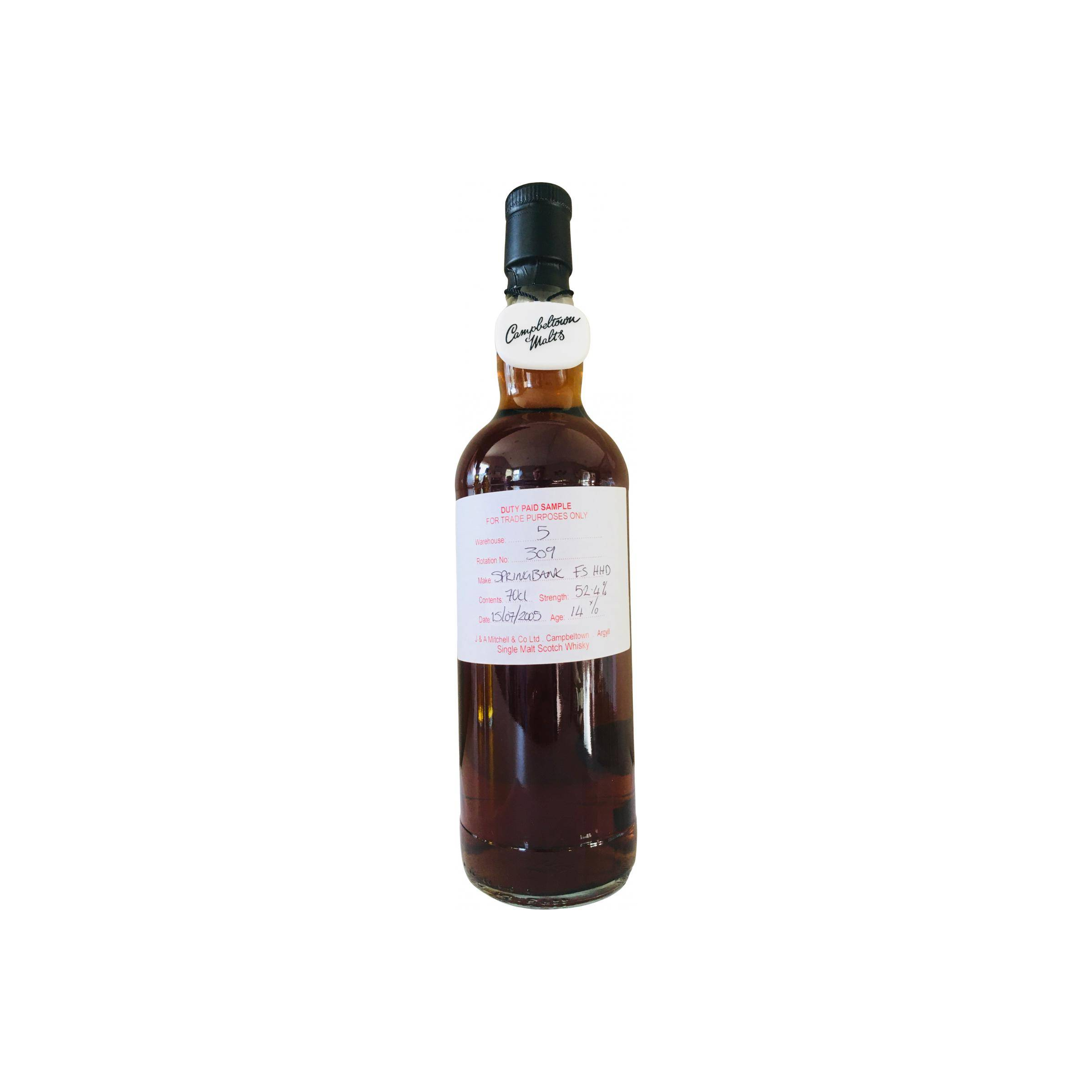 Springbank Duty Paid Sample - For Trade Purposes Only 2005 14 Years Single Malt Whisky