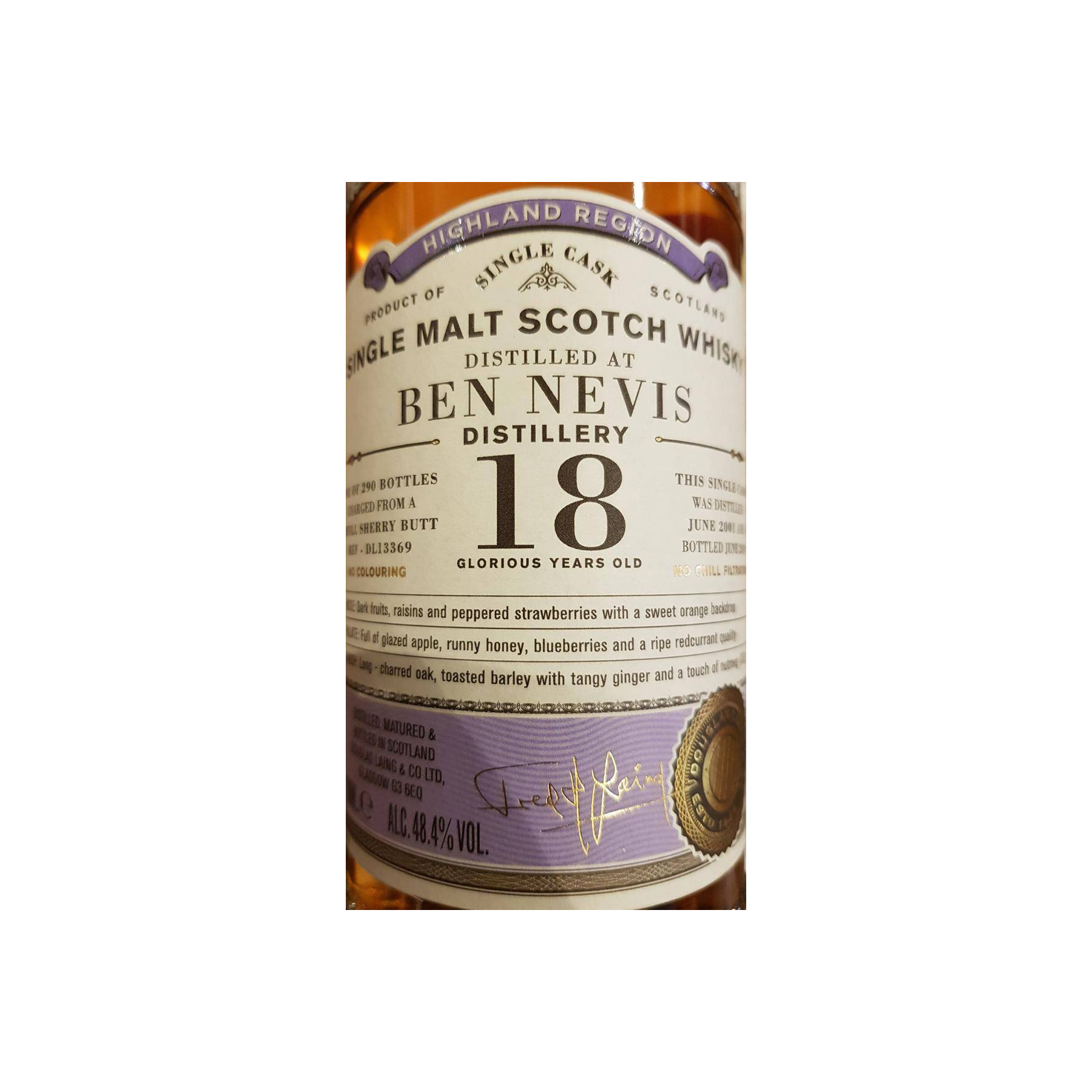 Ben Nevis Old Particular 2001 18 Years Single Malt Whisky 2