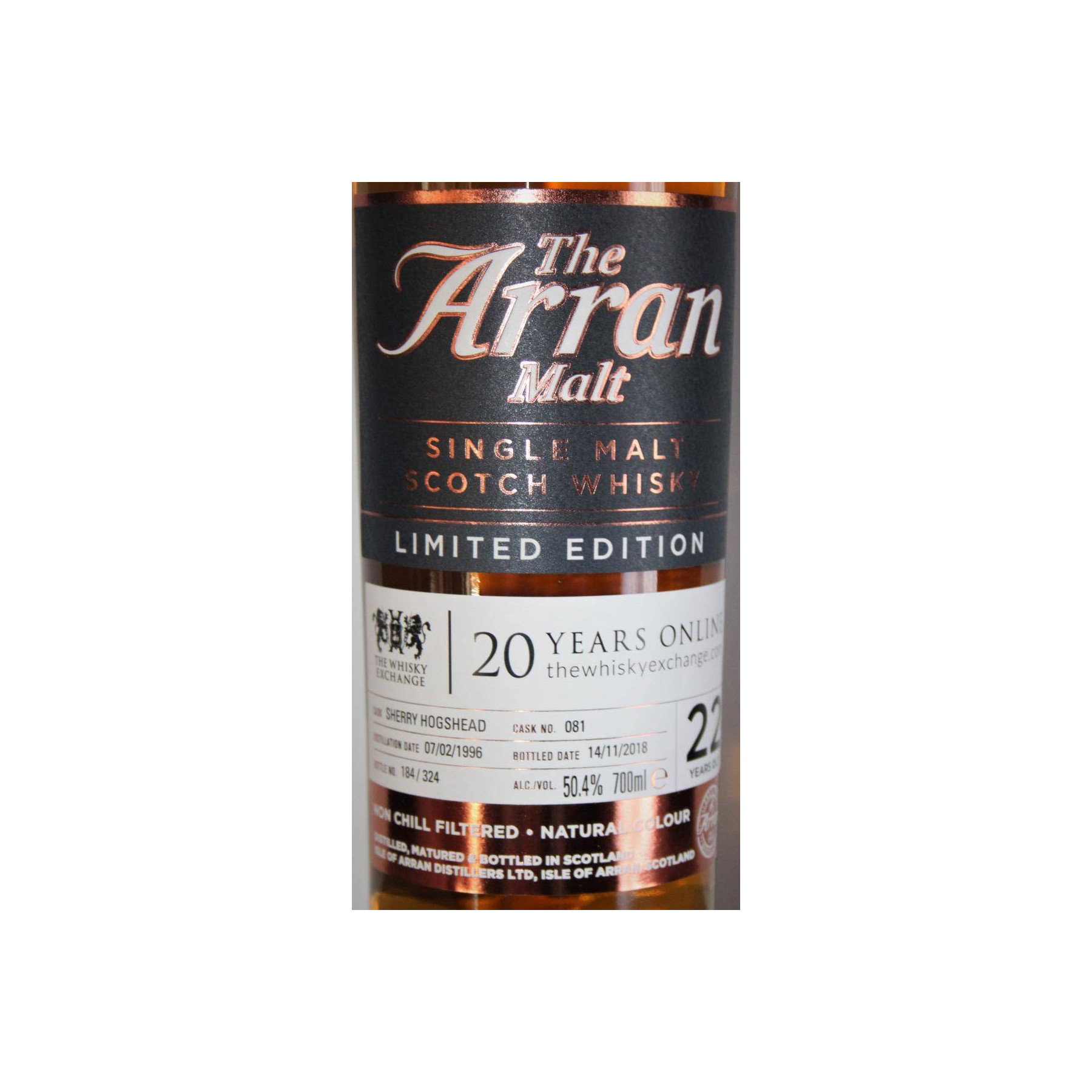 Arran Limited Edition 1996 22 Years Single Malt Whisky 2