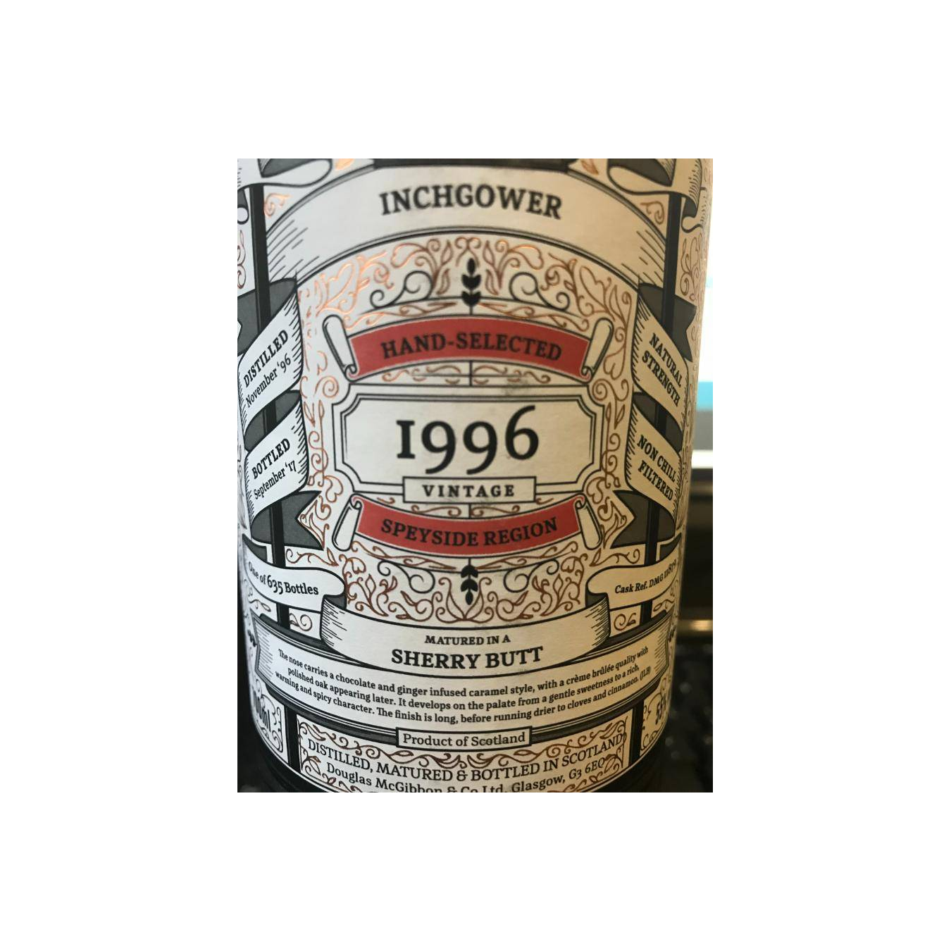 Inchgower 1996 20 Years Single Malt Whisky