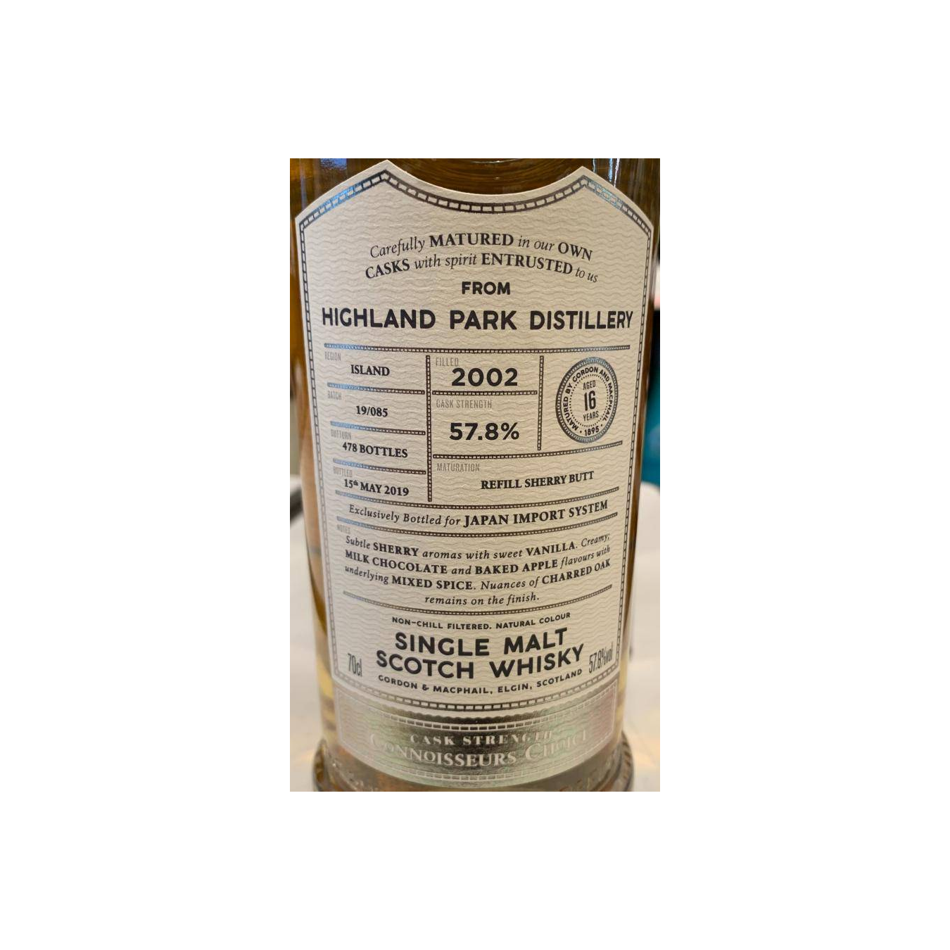 Highland Park Connoisseurs Choice - Cask Strength 2002 16 Years Single Malt Whisky 2