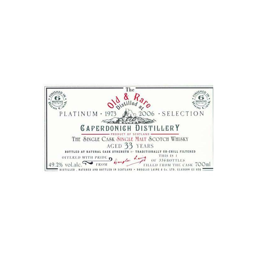 Caperdonich 1973 33 Years Single Malt Whisky 2
