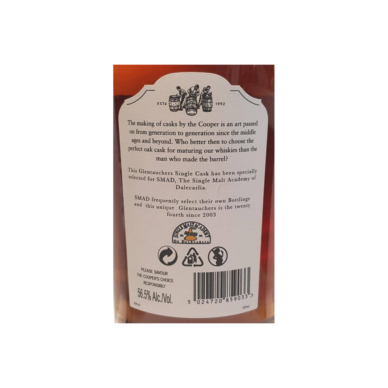 Glentauchers The Cooper's Choice 2009 9 Years Single Malt Whisky 3