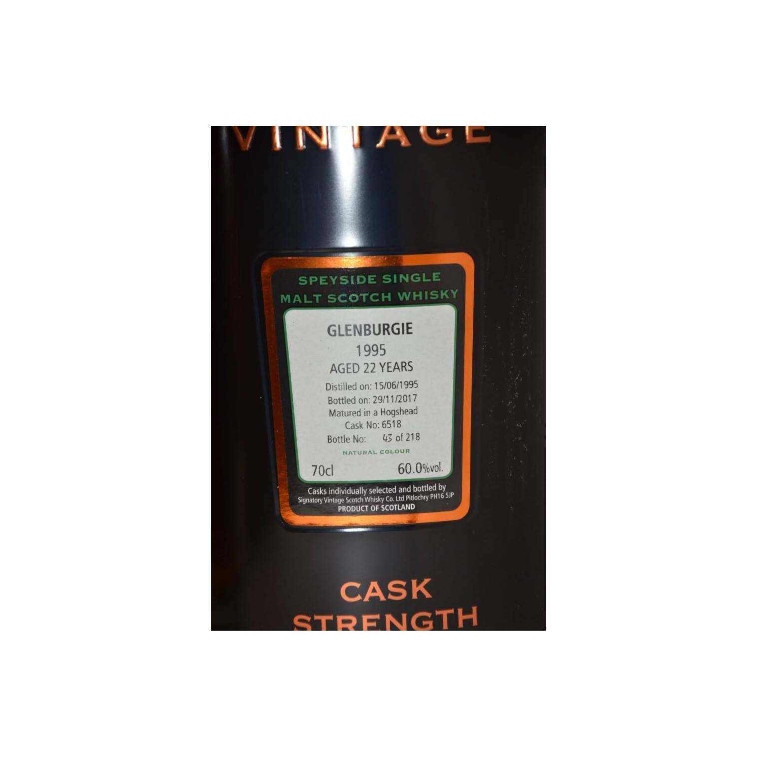 Glenburgie Cask Strength Collection 1995 22 Years Single Malt Whisky 3