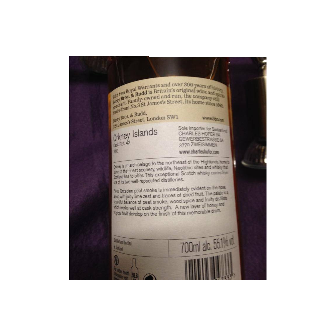 Berry Bros. & Rudd 1999 17 Years Single Malt Whisky