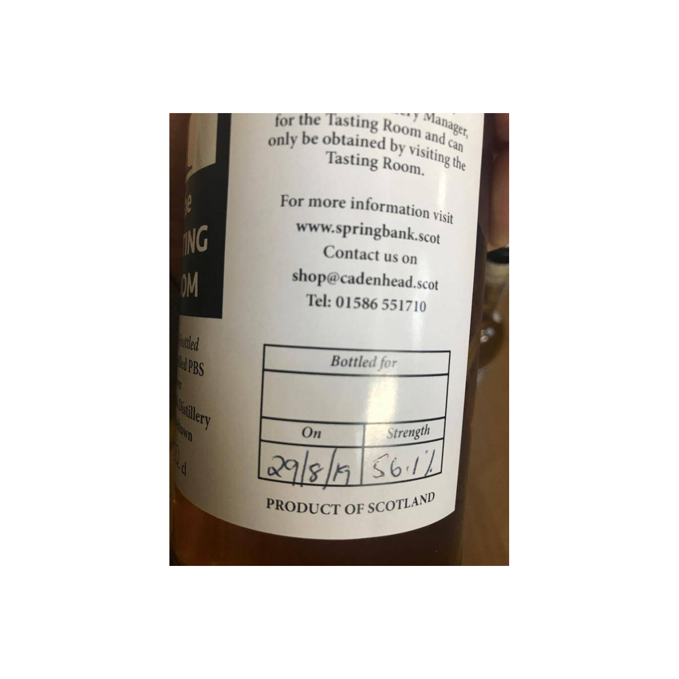 Springbank Single Malt Whisky 2