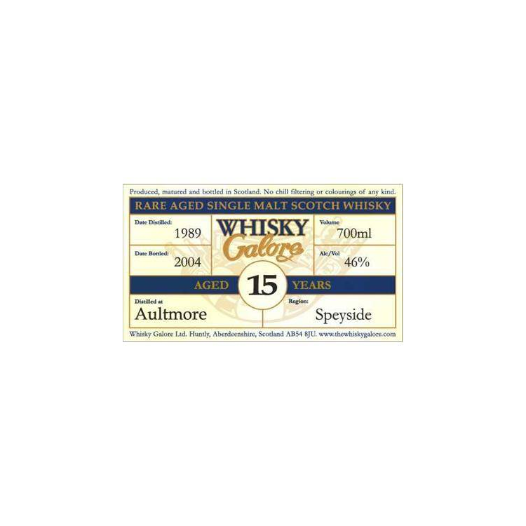 Aultmore 1989 15 Years Single Malt Whisky