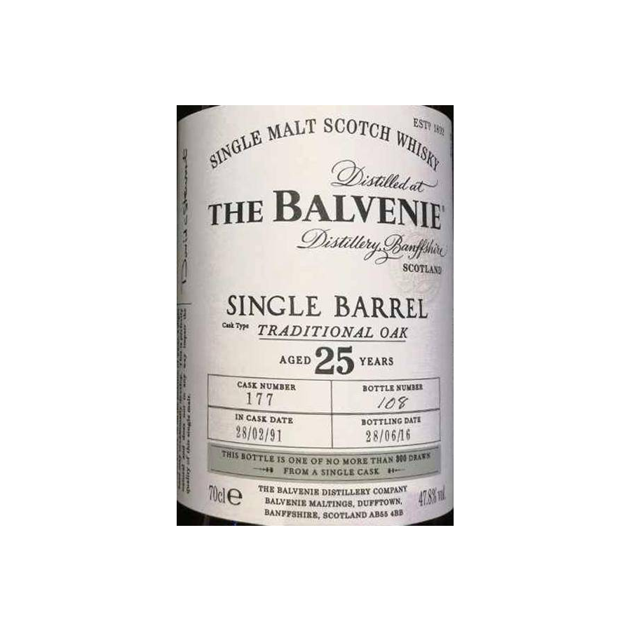The Balvenie 1991 25 Years Single Malt Whisky 2