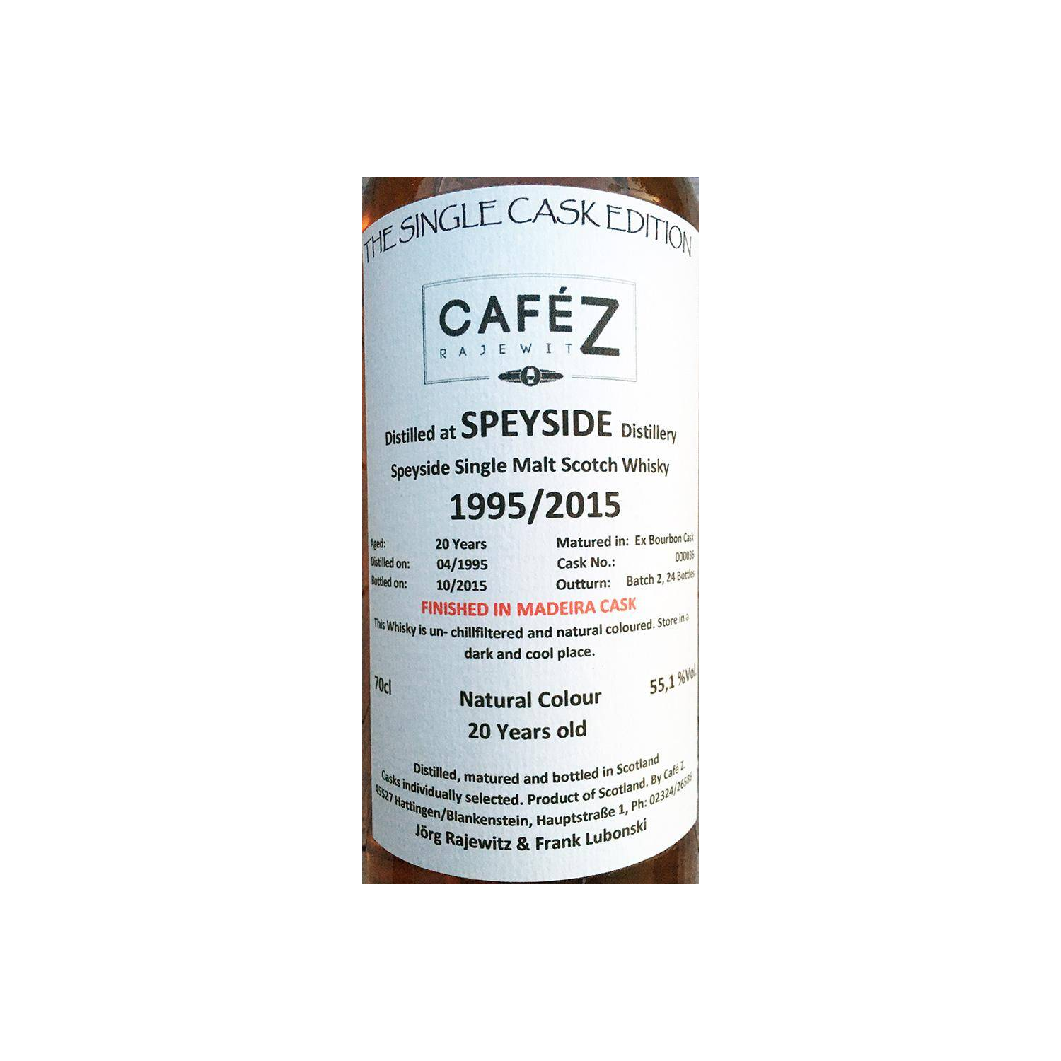 Spey 1995 20 Years Single Malt Whisky 2