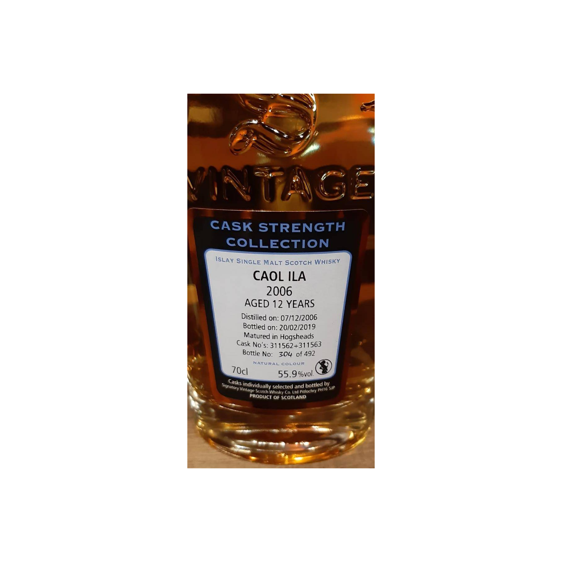 Caol Ila Cask Strength Collection 2006 12 Years Single Malt Whisky